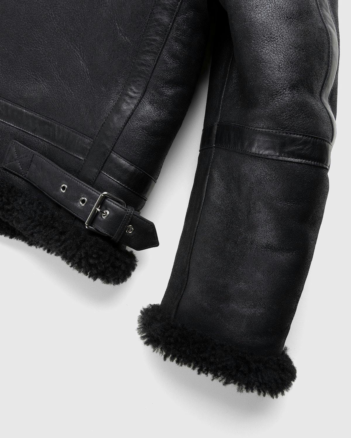 Acne Studios - Shearling Aviator Jacket Black - Clothing - Black - Image 3