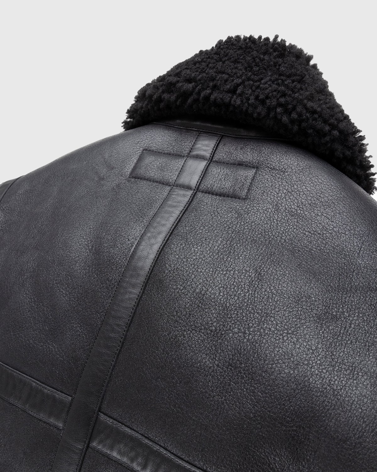 Acne Studios - Shearling Aviator Jacket Black - Clothing - Black - Image 4