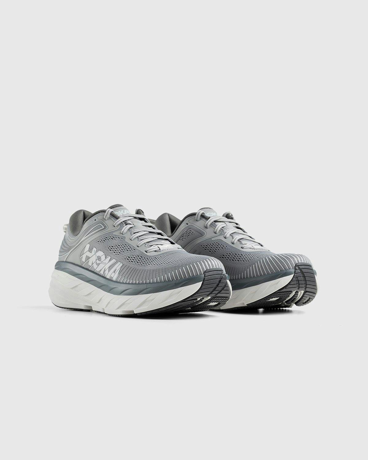 HOKA - M Bondi 7 Wild Dove Dark Shadow - Footwear - Grey - Image 3