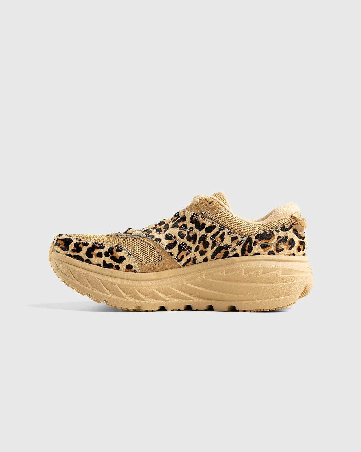HOKA x Engineered Garments - Bondi L Sand Leopard Print - Footwear - Beige - Image 2