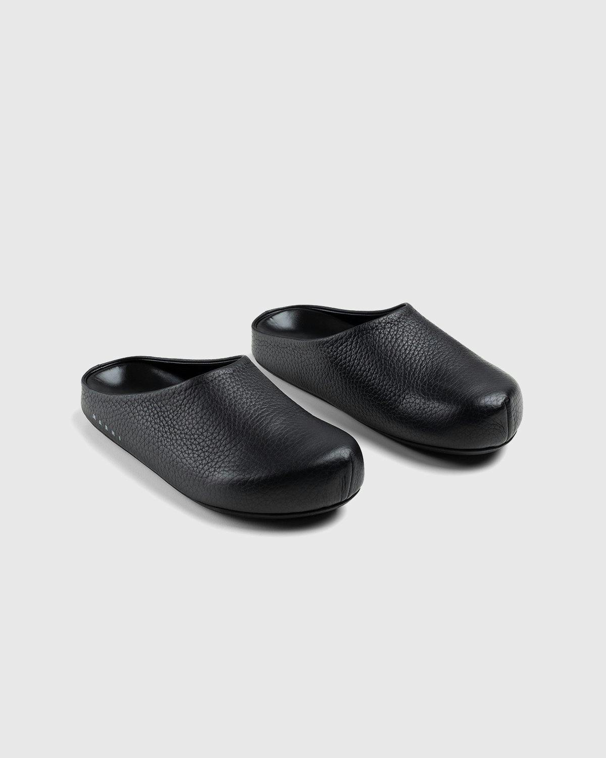 Marni - Calf Leather Mules Black - Footwear - Black - Image 3