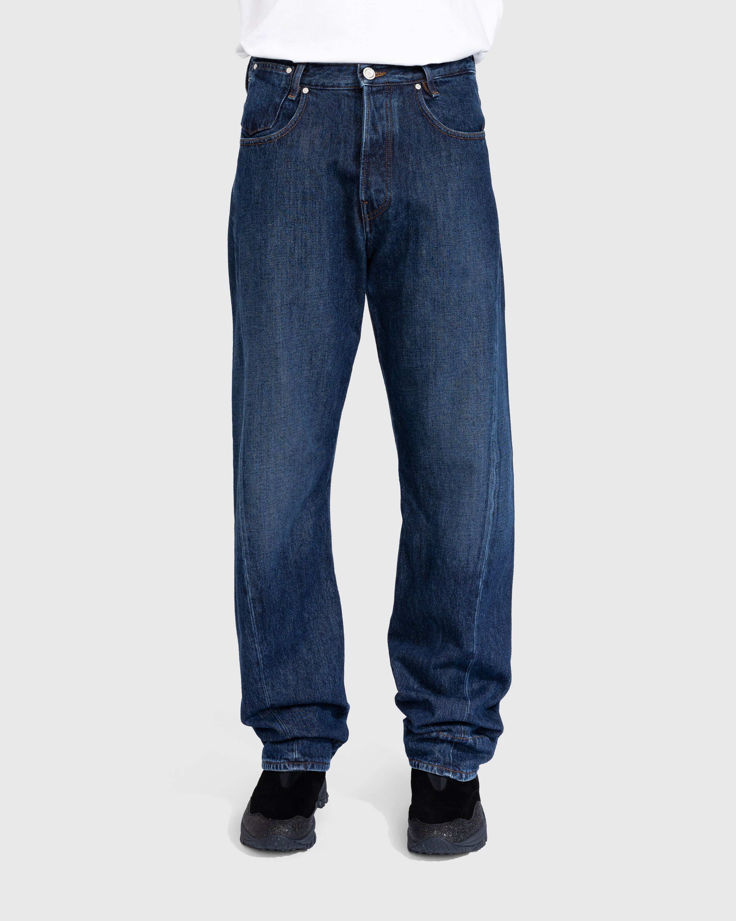 Trussardi - Five-Pocket Twisted Tapered Jeans Blue - Clothing - Blue - Image 2