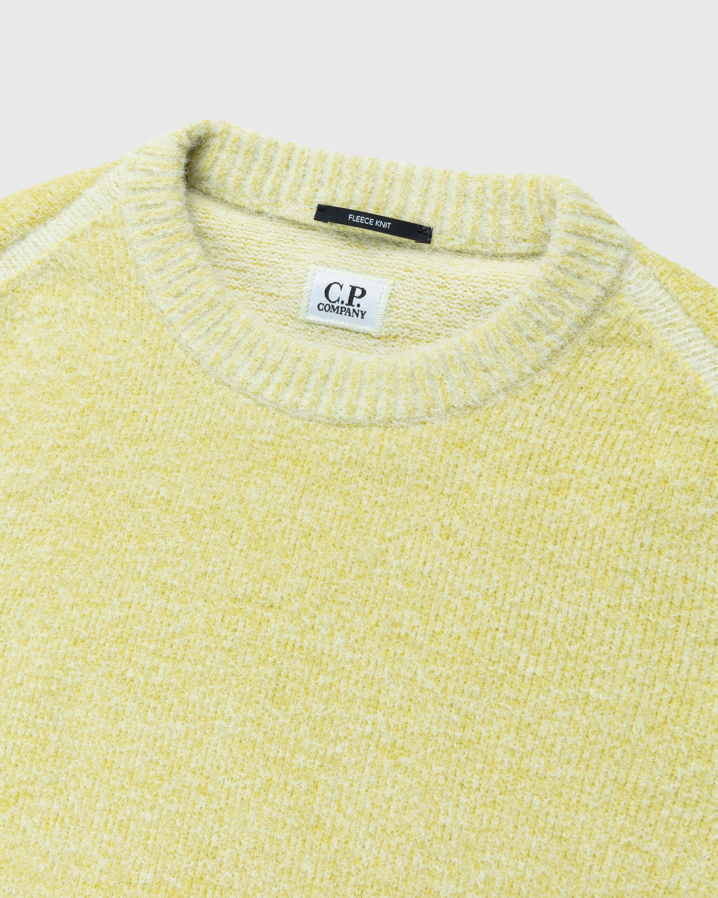C.P. Company - Fleece Knit Jumper Yellow - Clothing - Yellow - Image 3