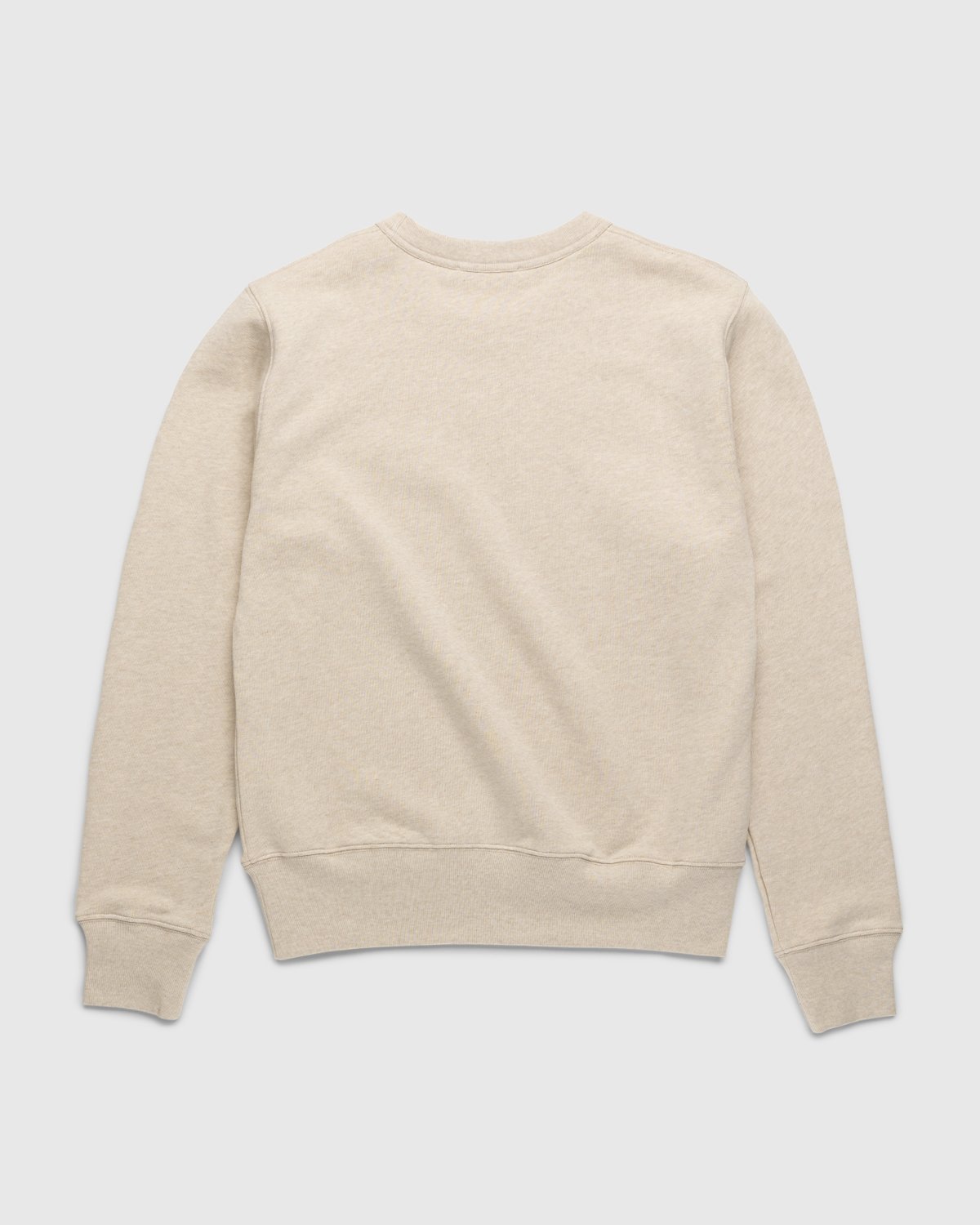 Acne Studios - Organic Cotton Crewneck Sweatshirt Oatmeal Melange - Clothing - Beige - Image 2