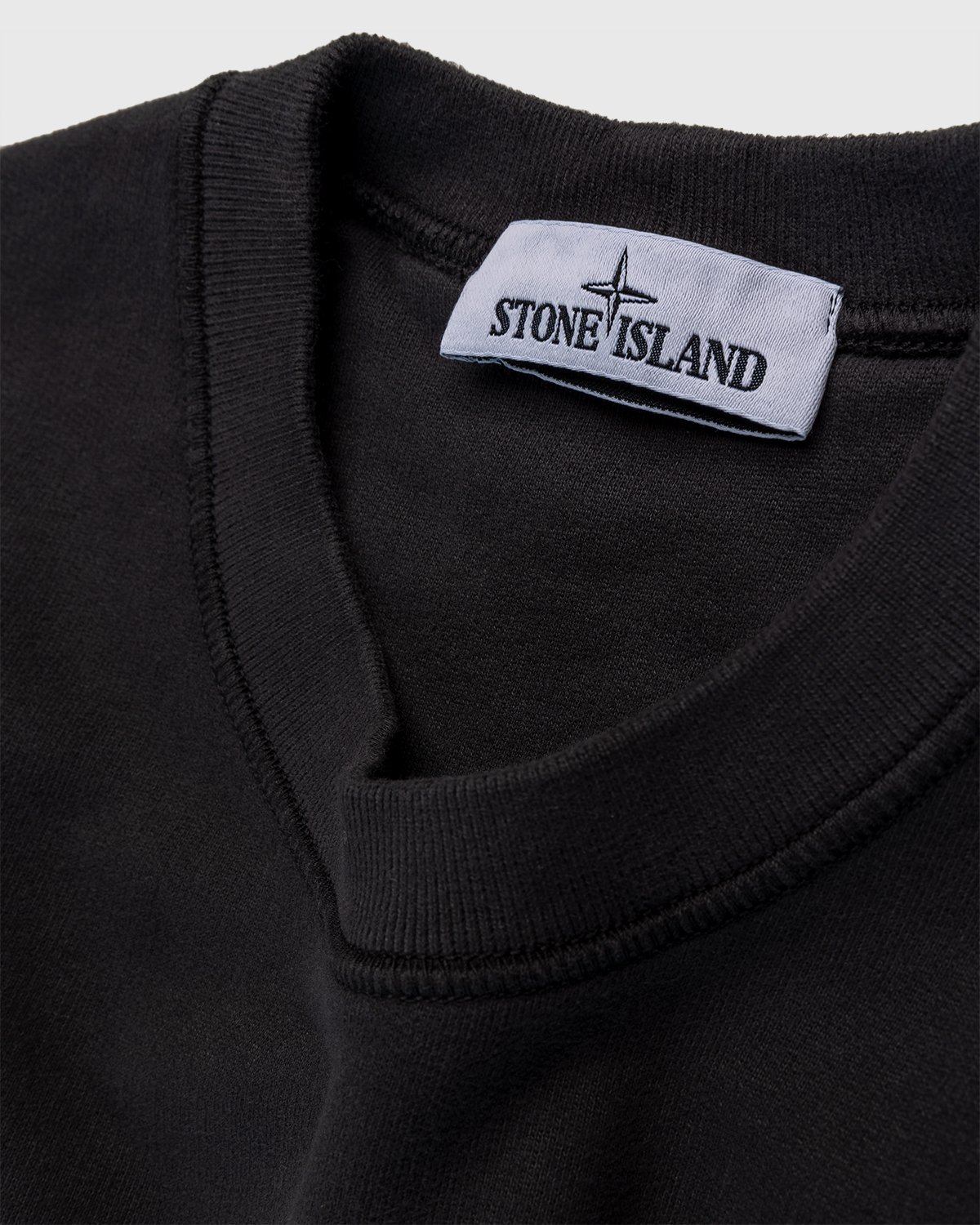 Stone Island - Geelong Wool Crewneck Charcoal - Clothing - Grey - Image 3