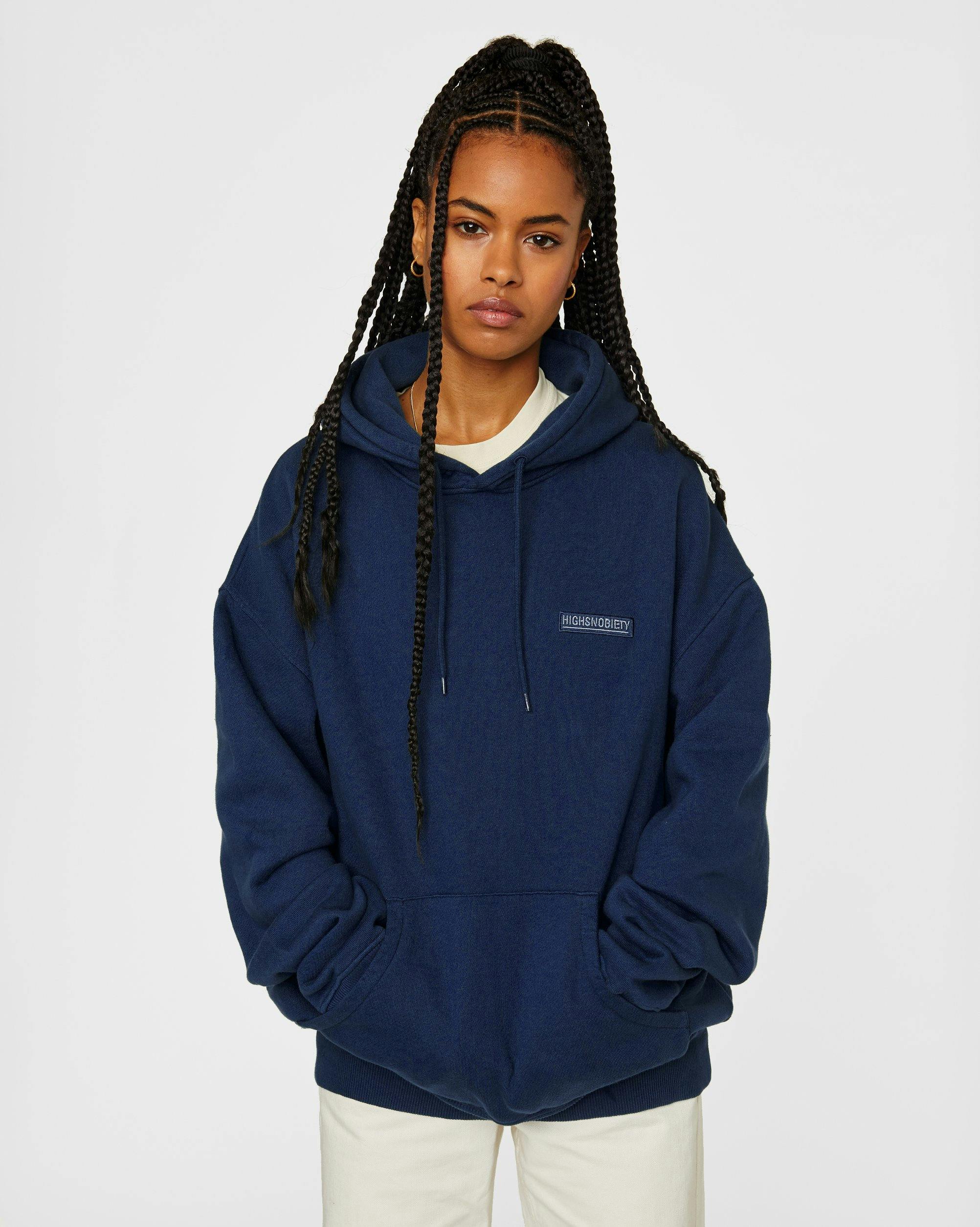 Highsnobiety - Staples Hoodie Navy - Clothing - Blue - Image 6