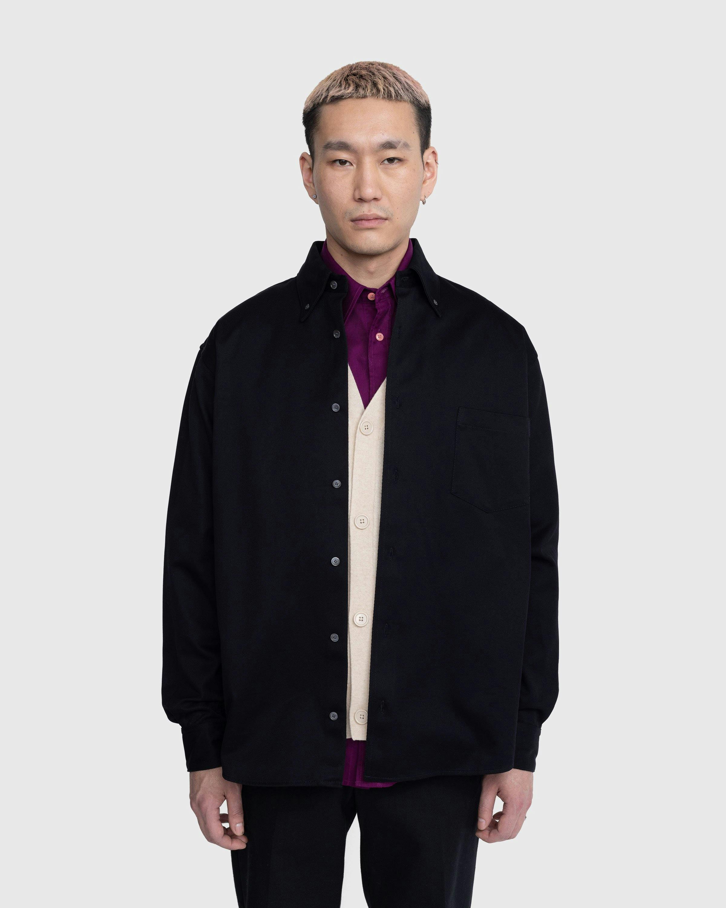 Acne Studios - Button-Up Overshirt Black - Clothing - Black - Image 2