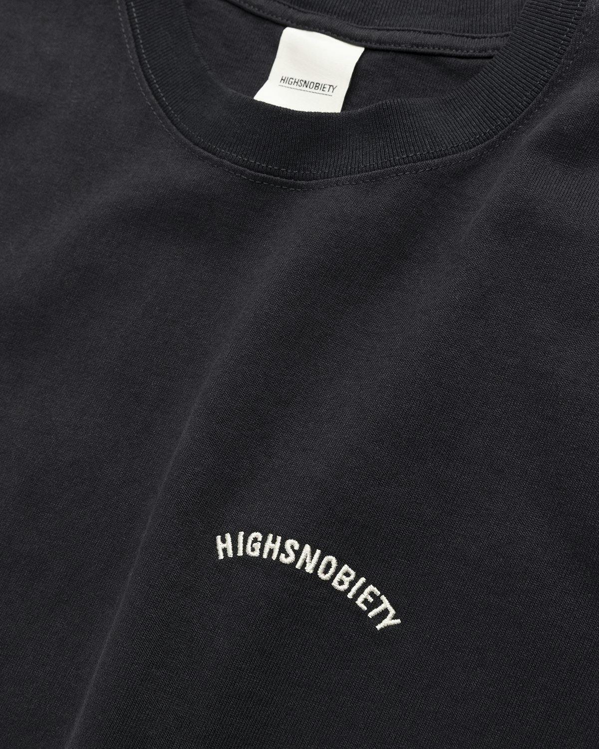 Highsnobiety - Heavy Logo Staples T-Shirt Black - Clothing - Black - Image 3