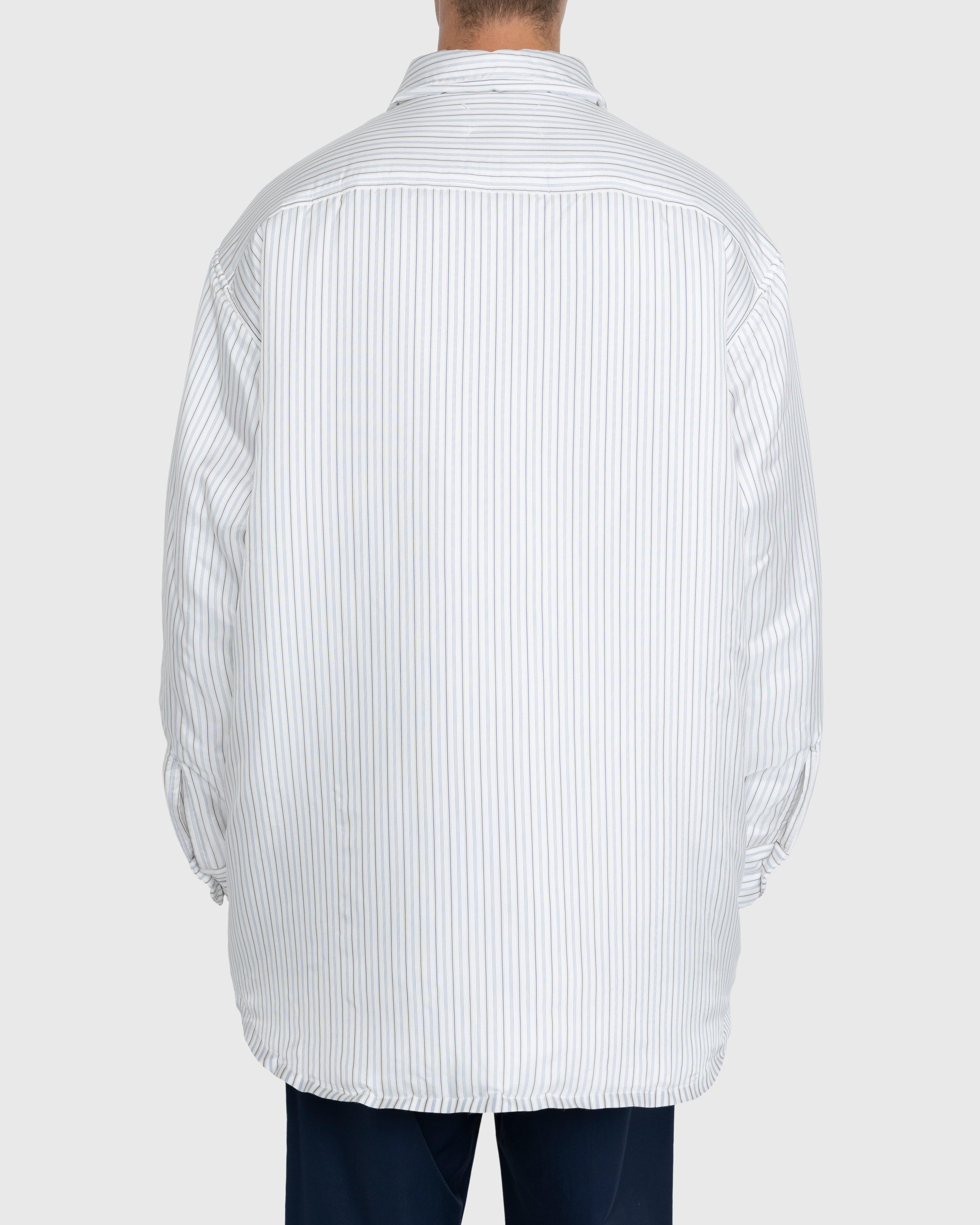 Maison Margiela - Padded Stripe Shirt Multi - Clothing - White - Image 4