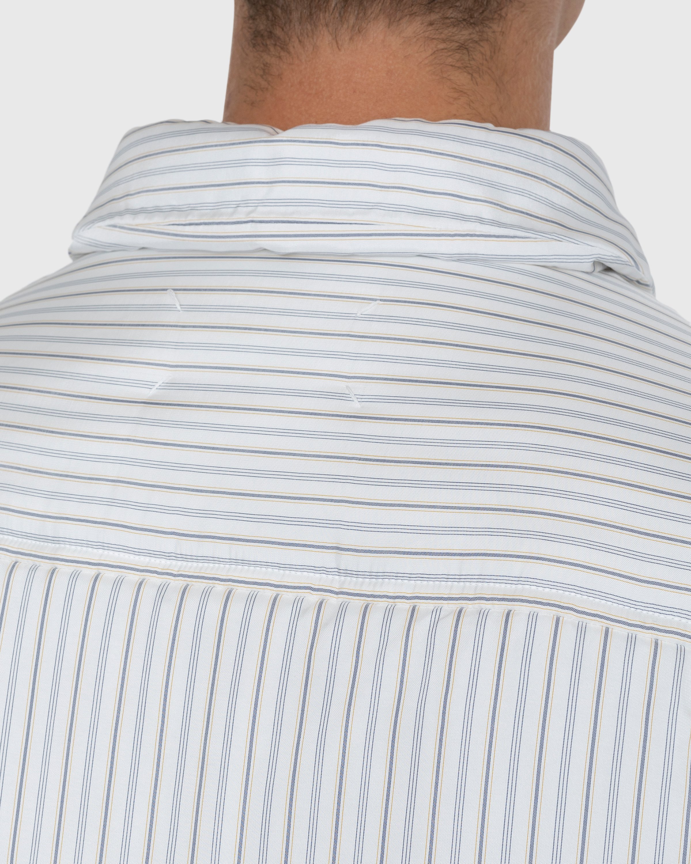 Maison Margiela - Padded Stripe Shirt Multi - Clothing - White - Image 5