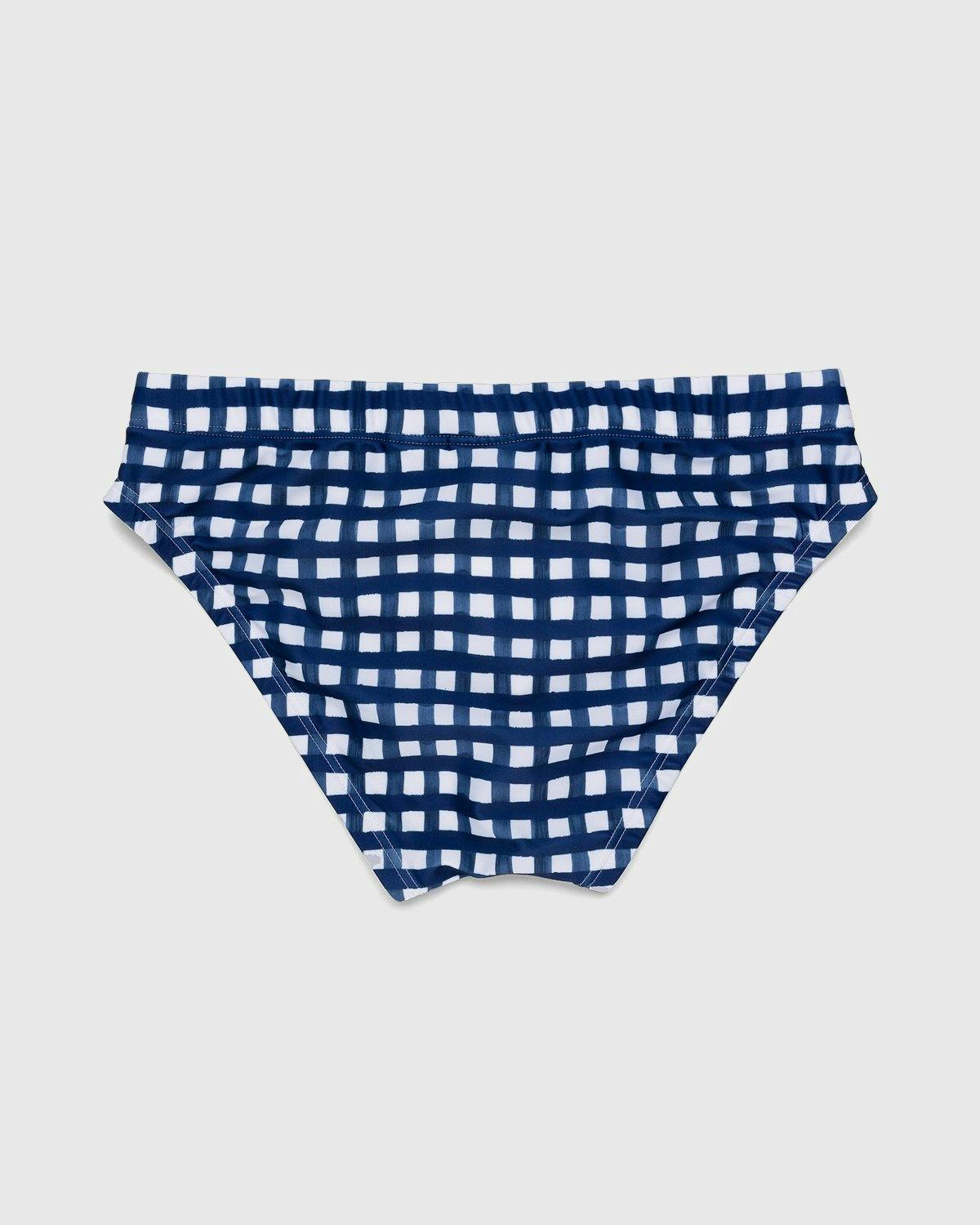 JACQUEMUS - Le Slip De Bain Navy Checks - Clothing - Blue - Image 2