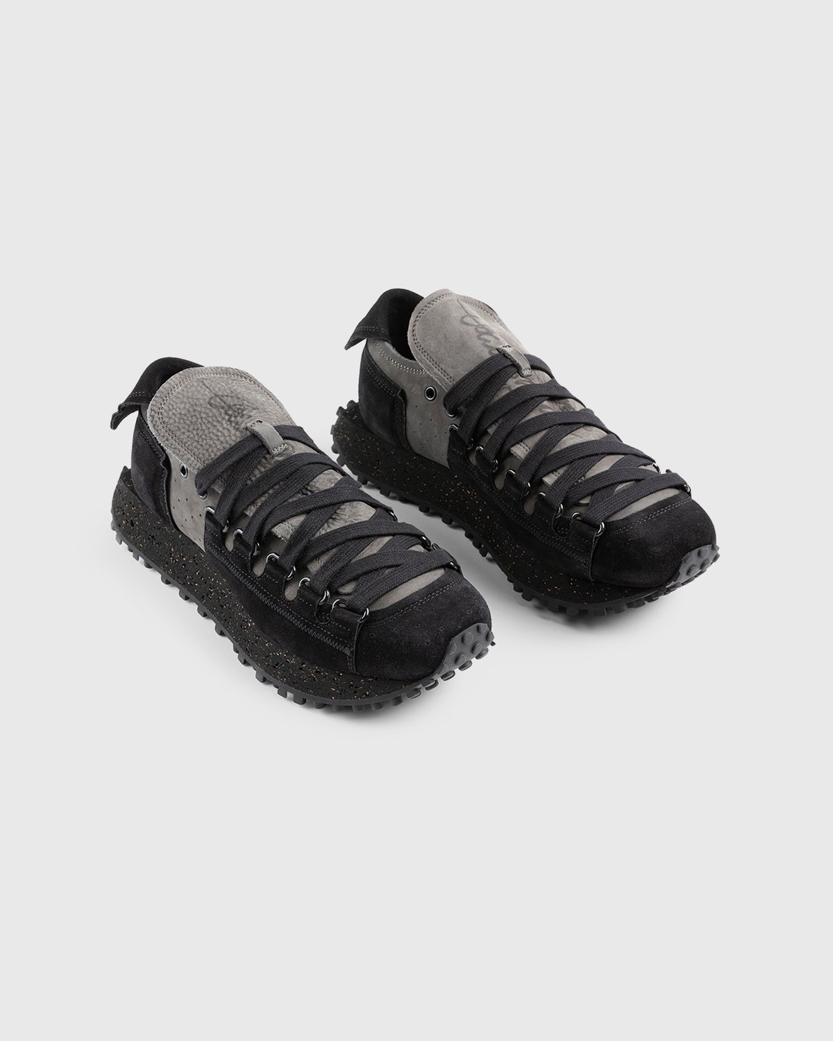 Acne Studios - Nofo Lace-Up Sneakers Grey/Black - Footwear - Black - Image 4