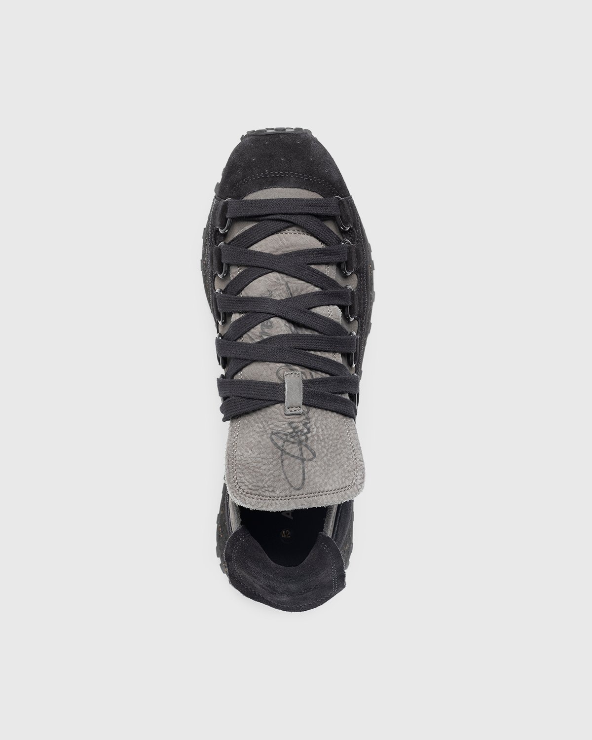 Acne Studios - Nofo Lace-Up Sneakers Grey/Black - Footwear - Black - Image 5