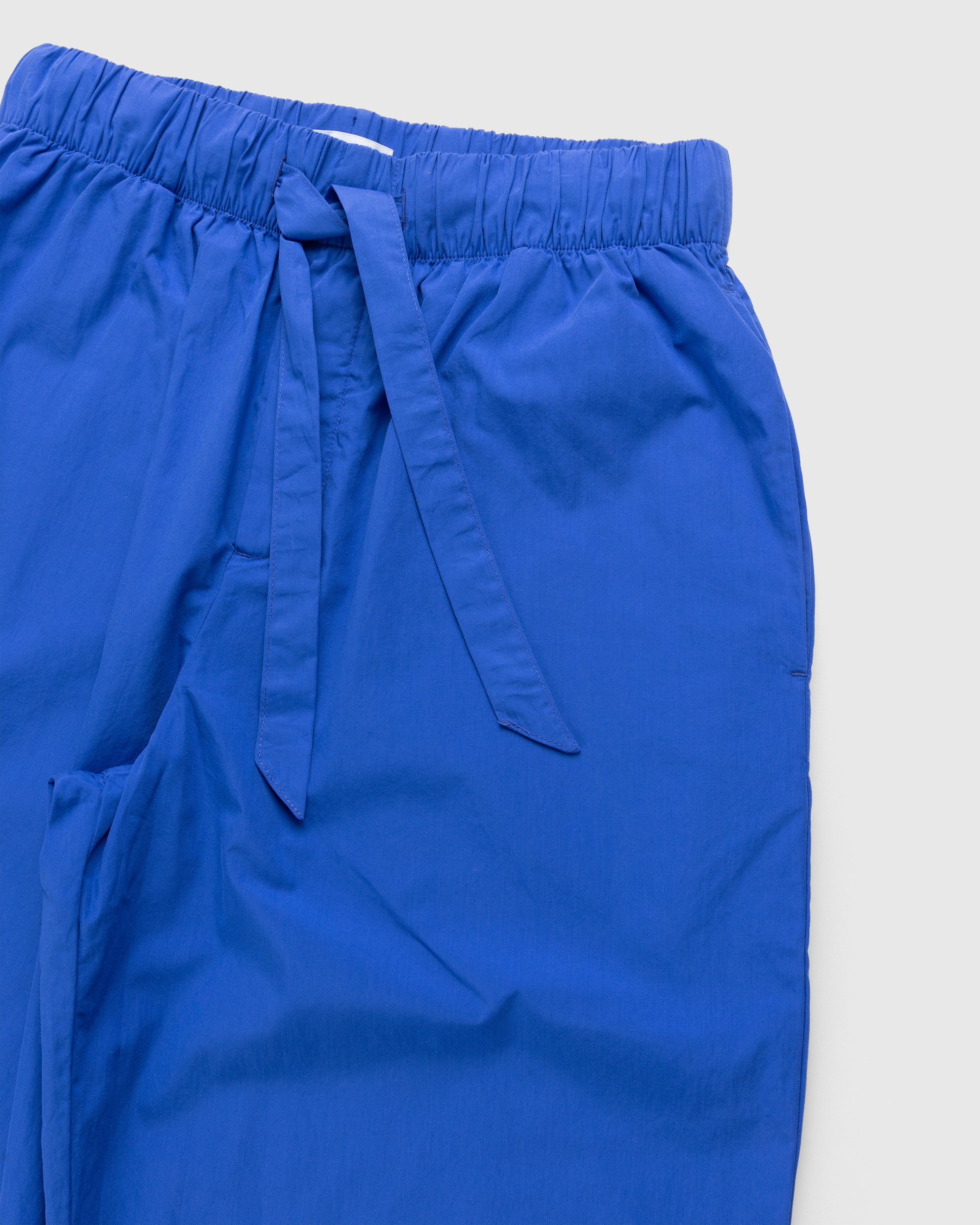 Tekla - Cotton Poplin Pyjamas Pants Royal Blue - Clothing - Blue - Image 4