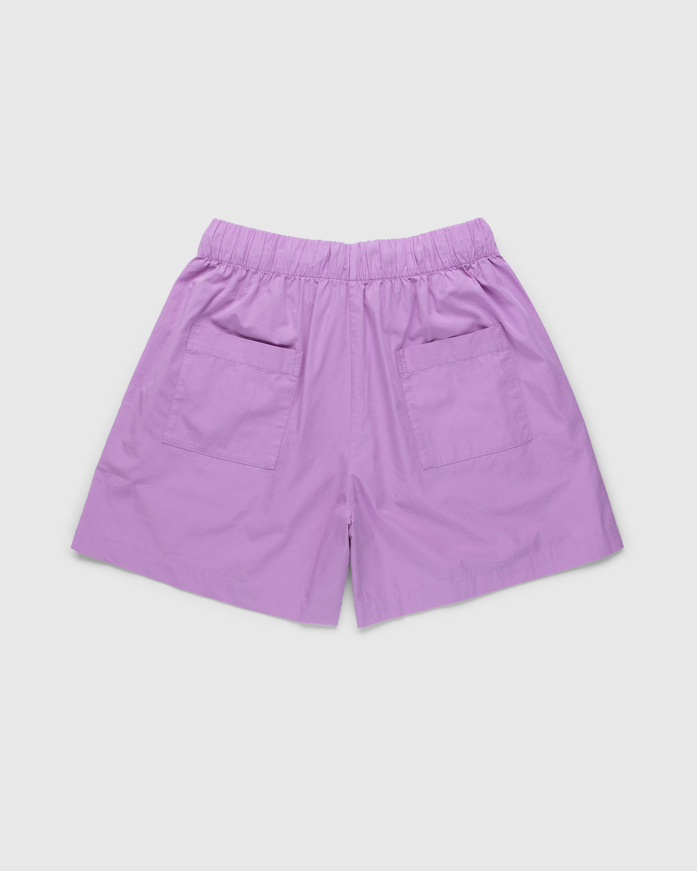 Tekla - Cotton Poplin Pyjamas Shorts Purple Pink - Clothing - Pink - Image 2
