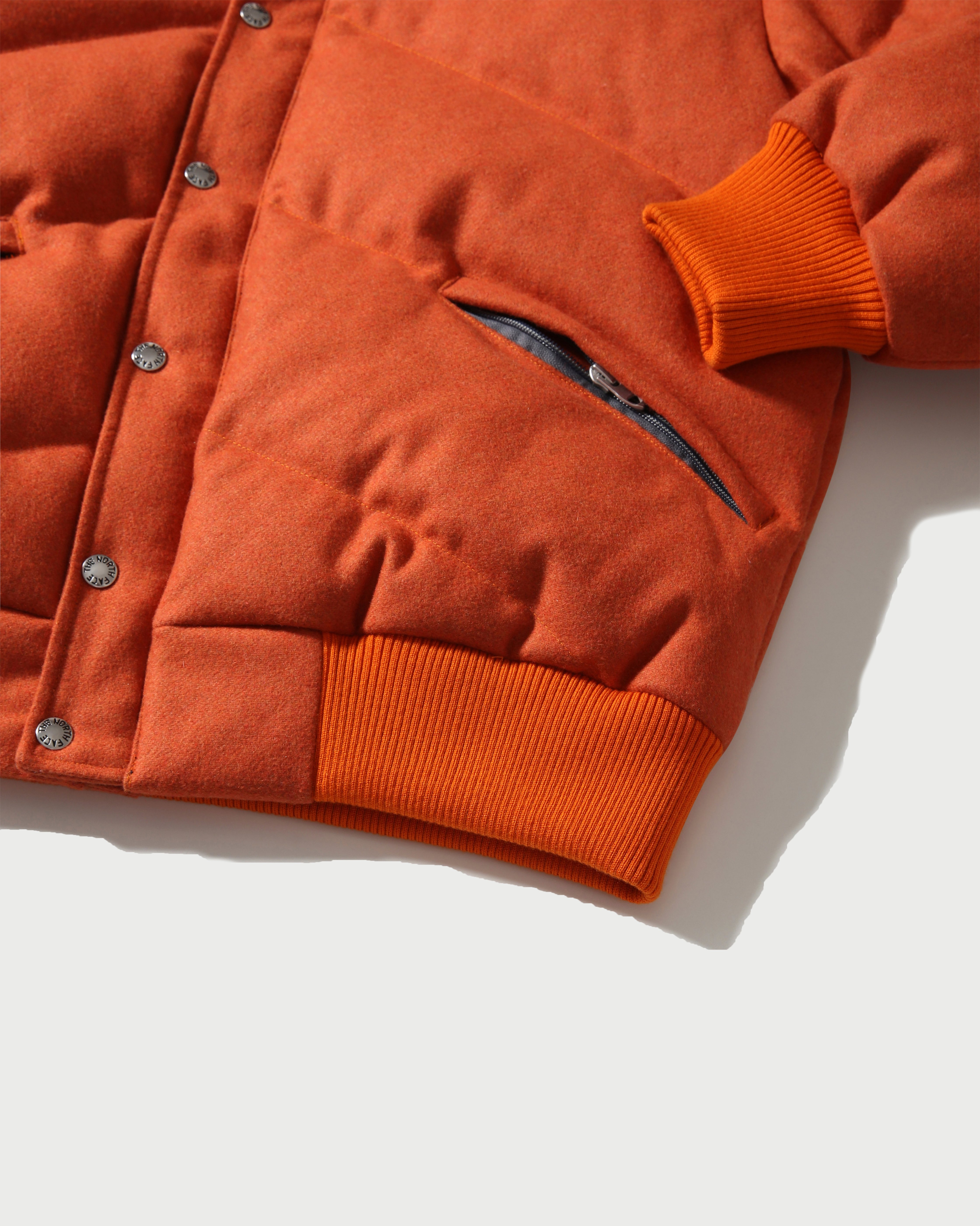 The North Face - Brown Label Larkspur Wool Down Jacket Heritage Orange Men - Clothing - Orange - Image 4
