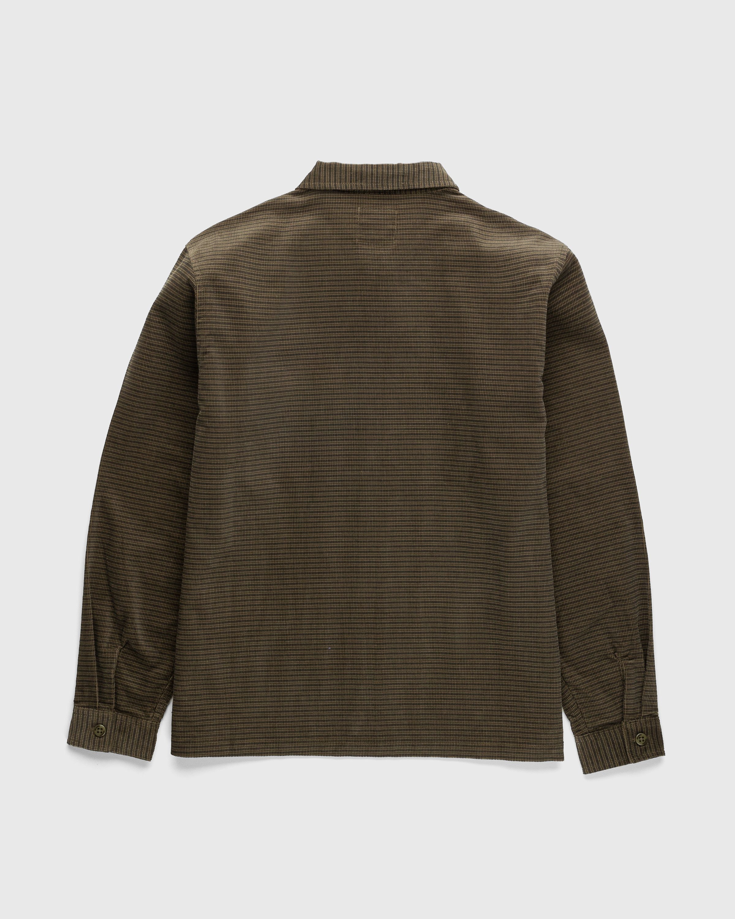 Gramicci - Grid Cord Zip Shirt Olive - Clothing - Green - Image 2