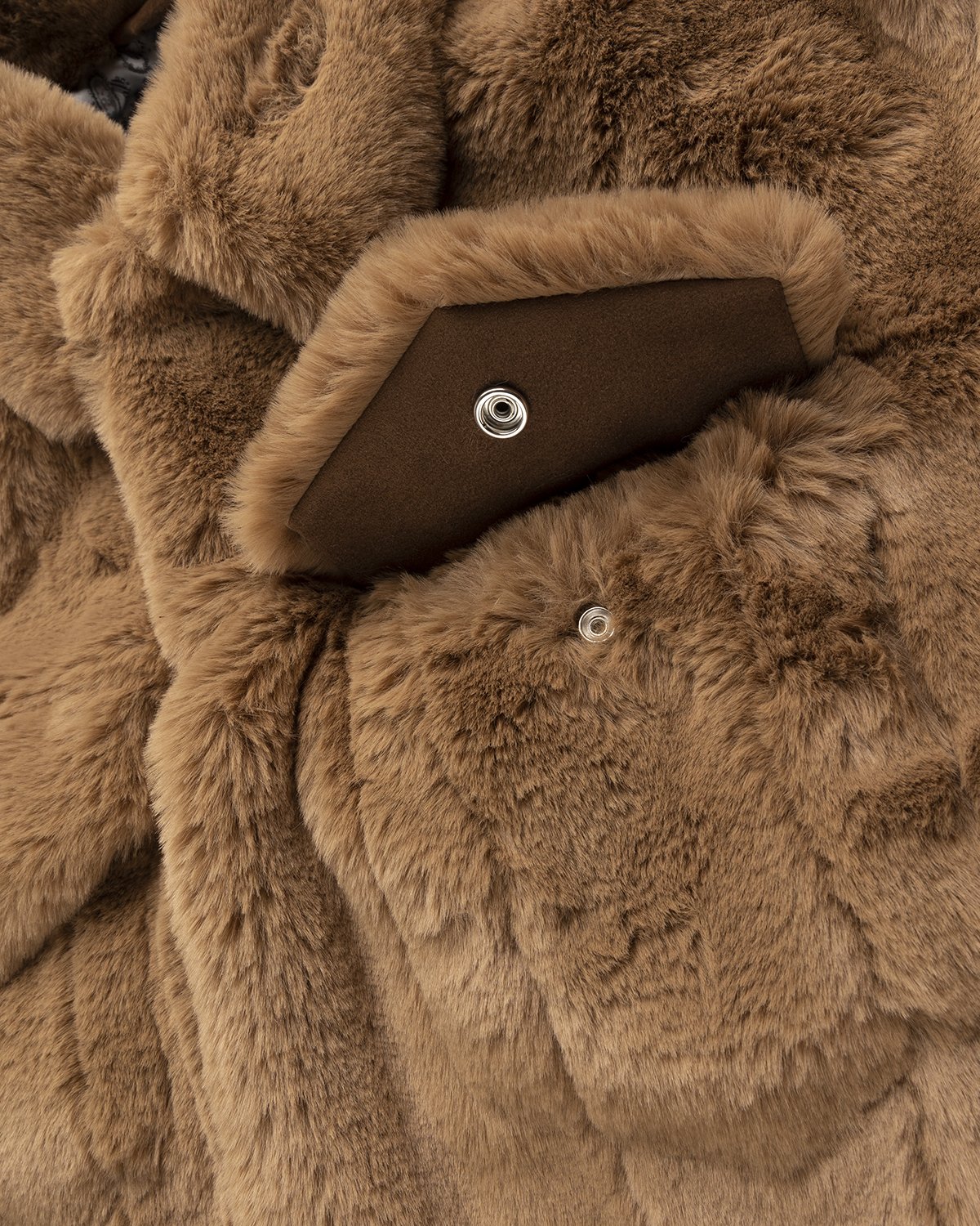 Acne Studios - Boxy Faux Fur Jacket Beige - Clothing - Beige - Image 4