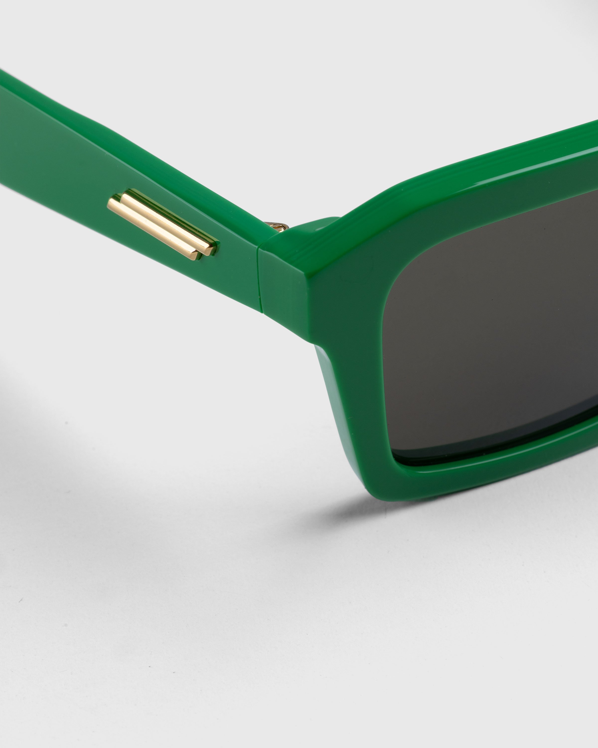Bottega Veneta - Classic Square Sunglasses Green/Green - Accessories - Green - Image 3