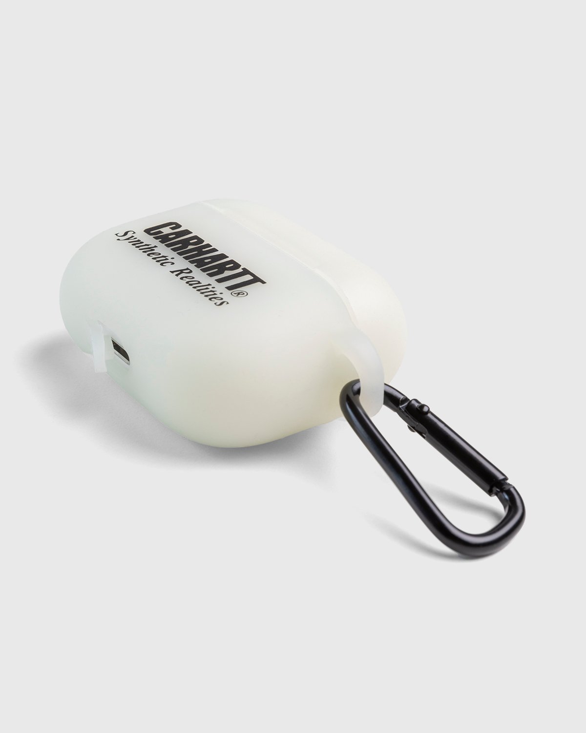 Carhartt WIP - Synthetic Realities AirPods Case Glow In The Dark Black - Accessories - White - Image 3