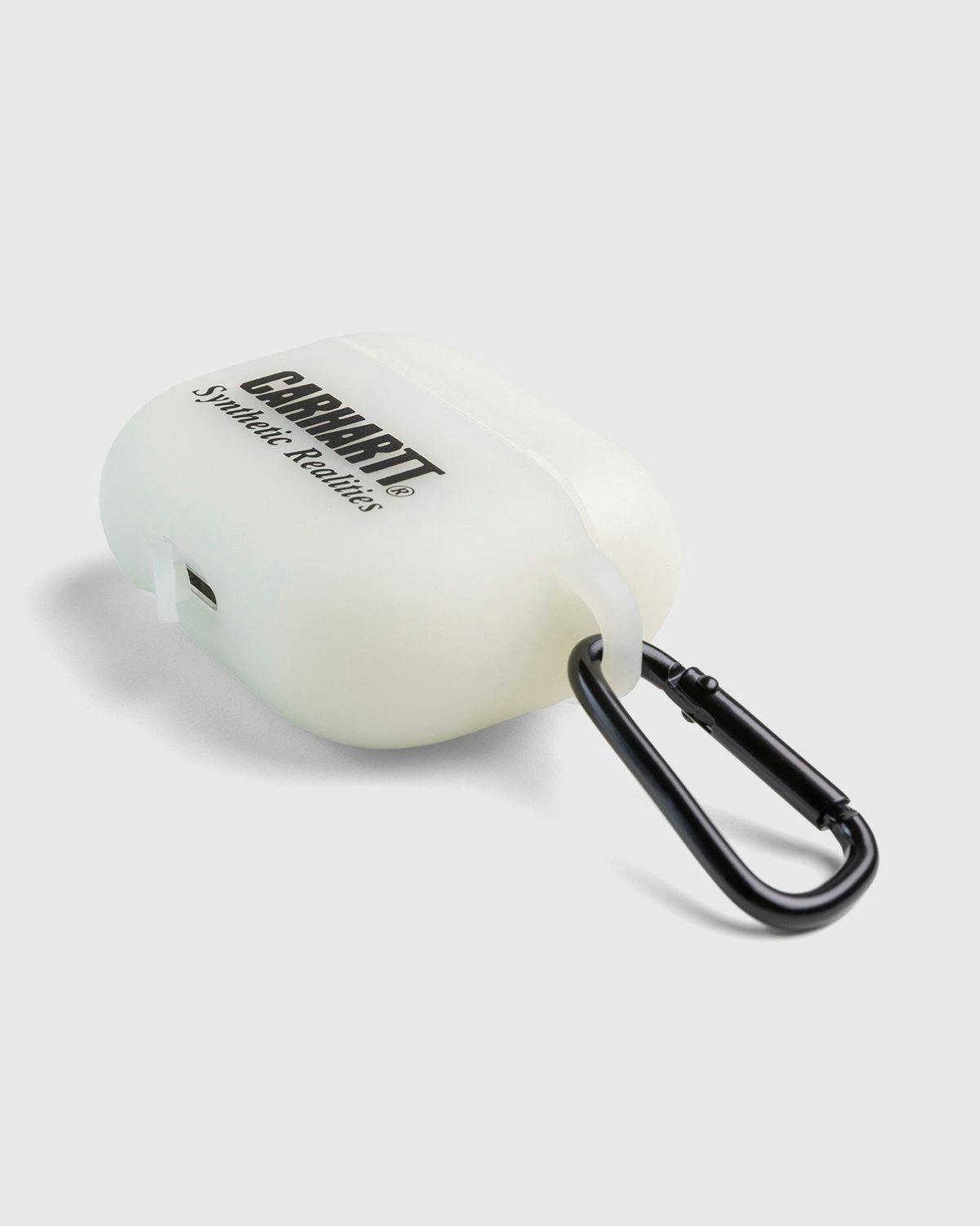 Carhartt WIP - Synthetic Realities AirPods Case Glow In The Dark Black - Accessories - White - Image 3