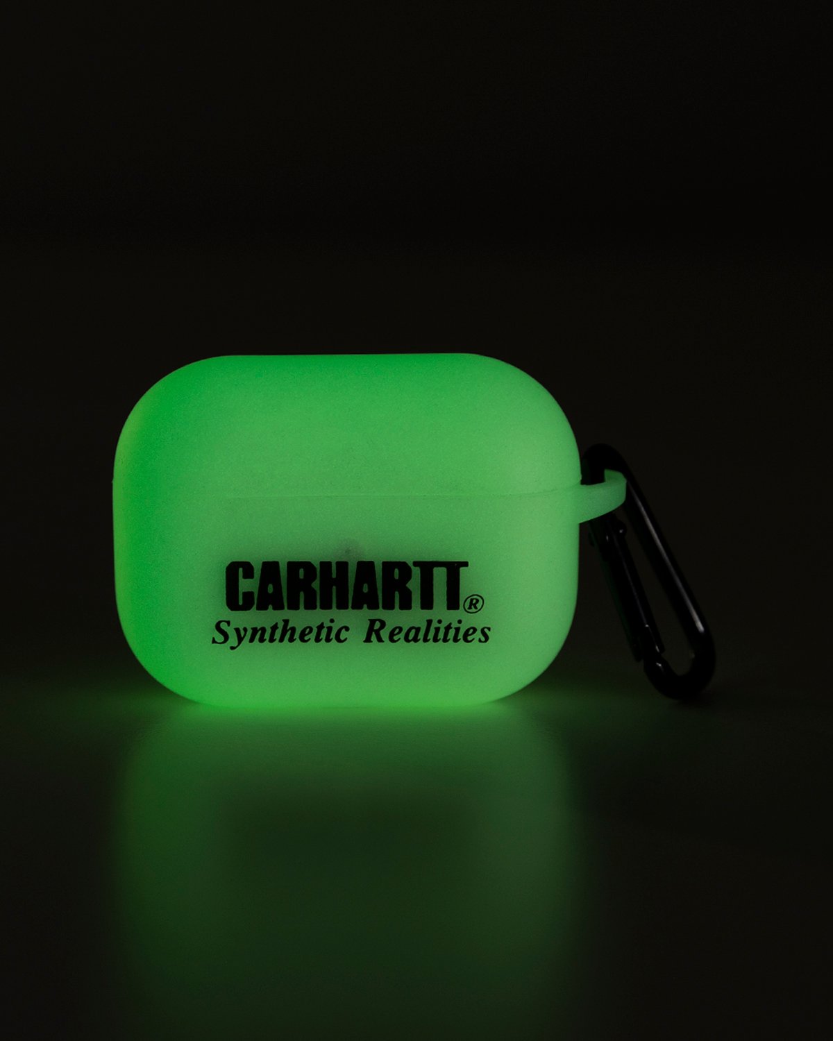 Carhartt WIP - Synthetic Realities AirPods Case Glow In The Dark Black - Accessories - White - Image 4