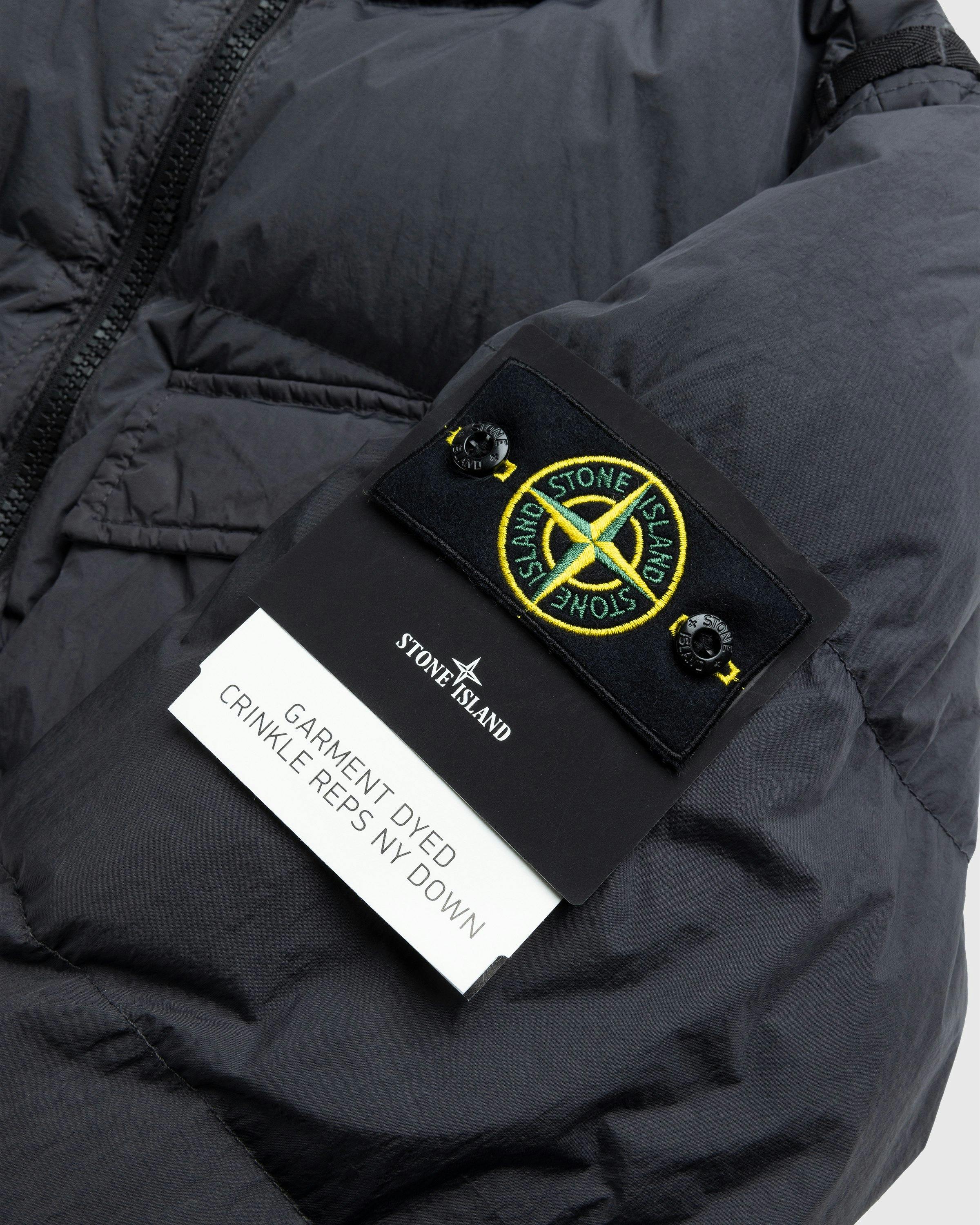 Stone Island - Garment-Dyed Crinkle Down Jacket Charcoal - Clothing - Grey - Image 4