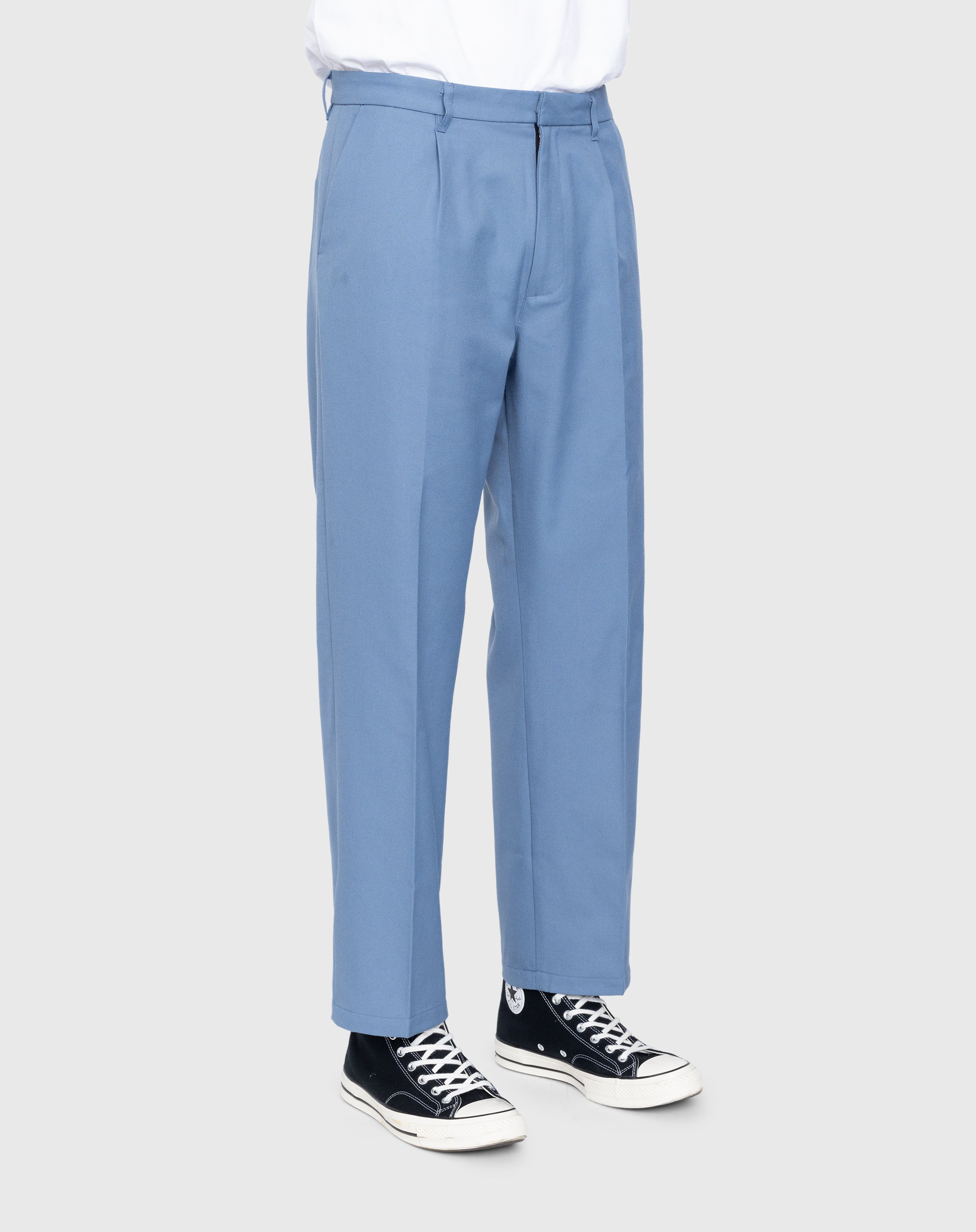 Highsnobiety - Heavy Wool Dress Pants Light Blue - Clothing - Blue - Image 4