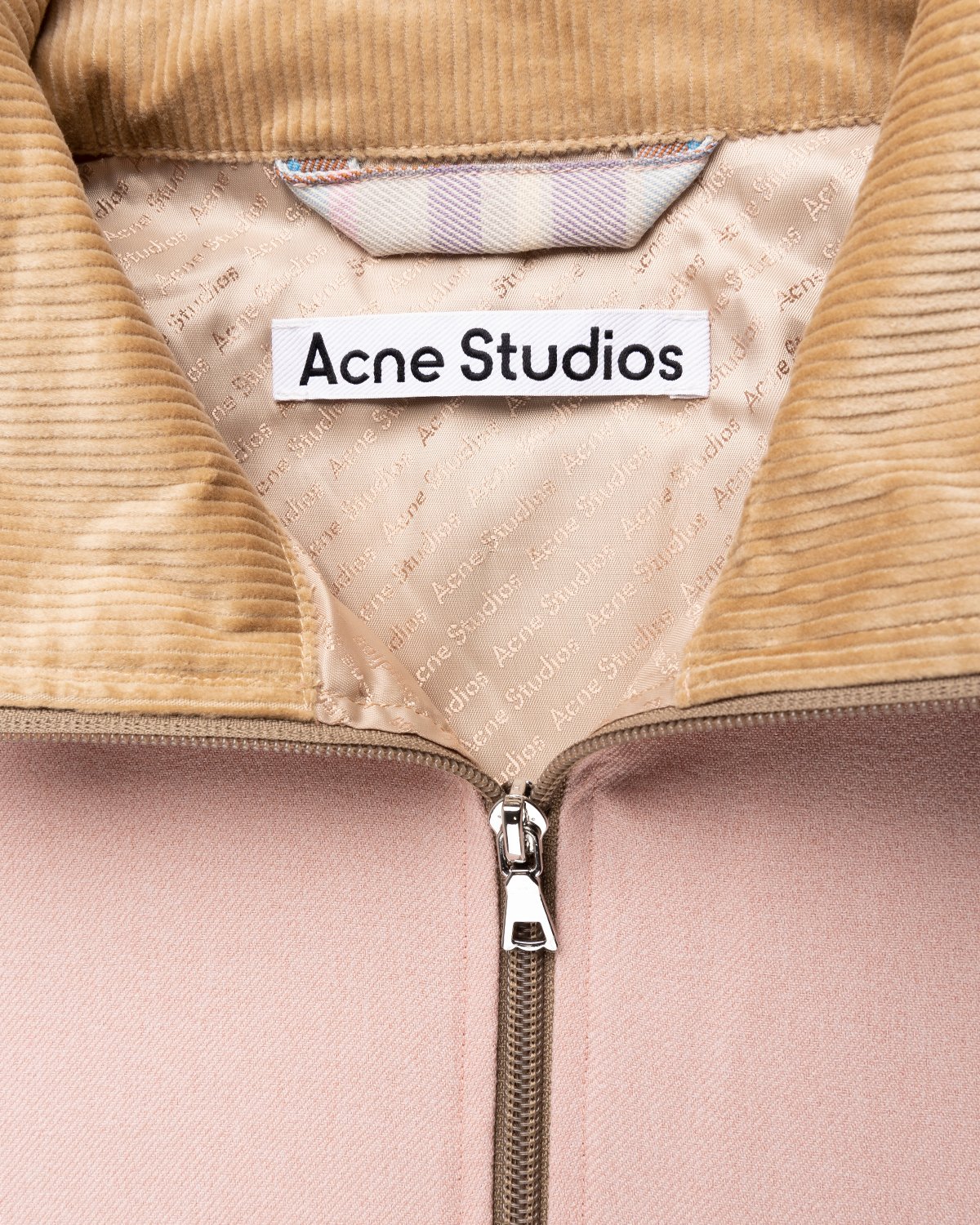 Acne Studios - Checked Twill Jacket Blossom Pink - Clothing - Pink - Image 3