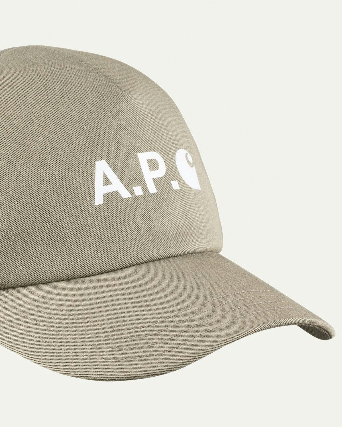 A.P.C. x Carhartt WIP - Cameron Baseball Cap Khaki - Accessories - Green - Image 4