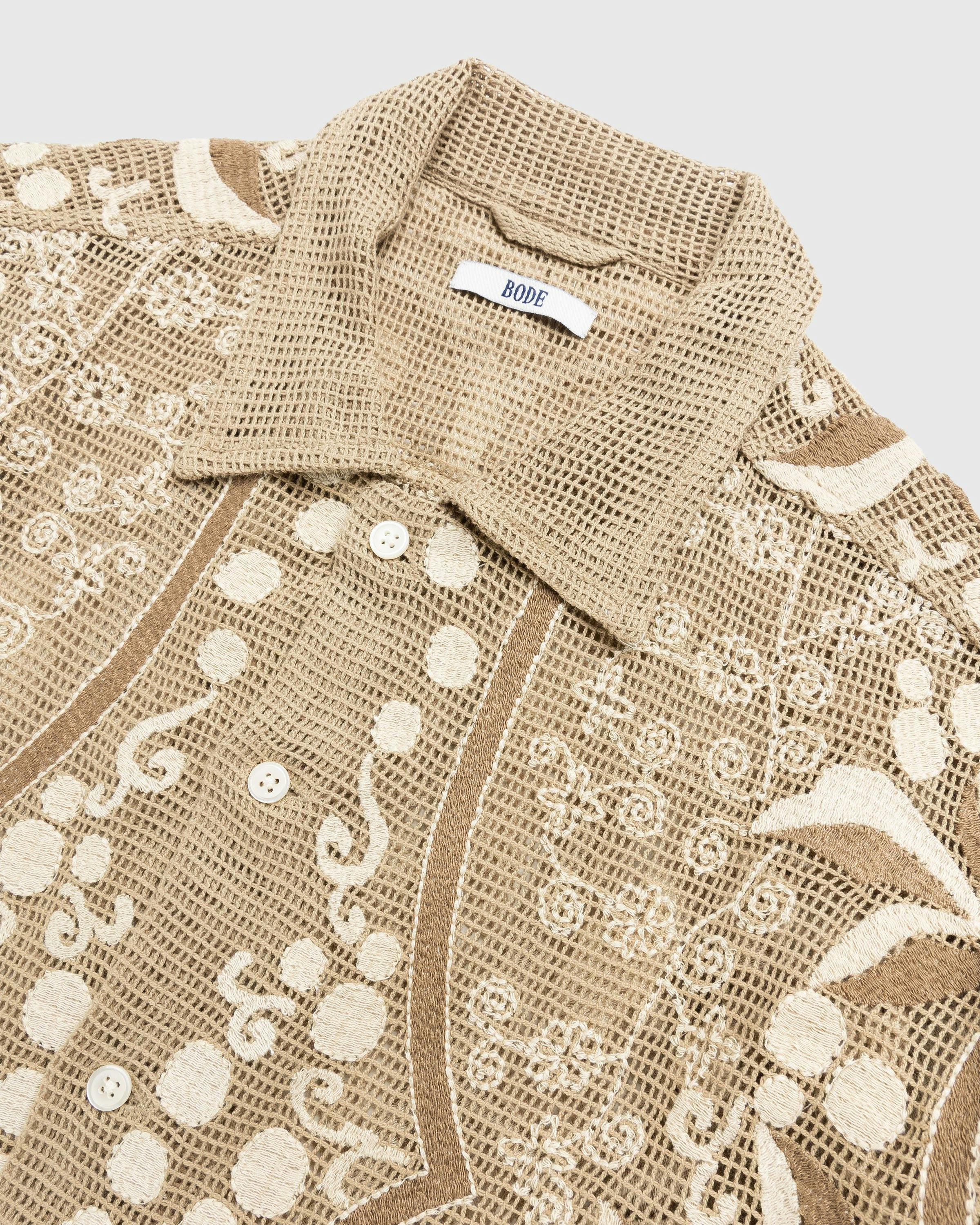 Bode - Filet Filigree Longsleeve Shirt - Clothing - Brown - Image 2