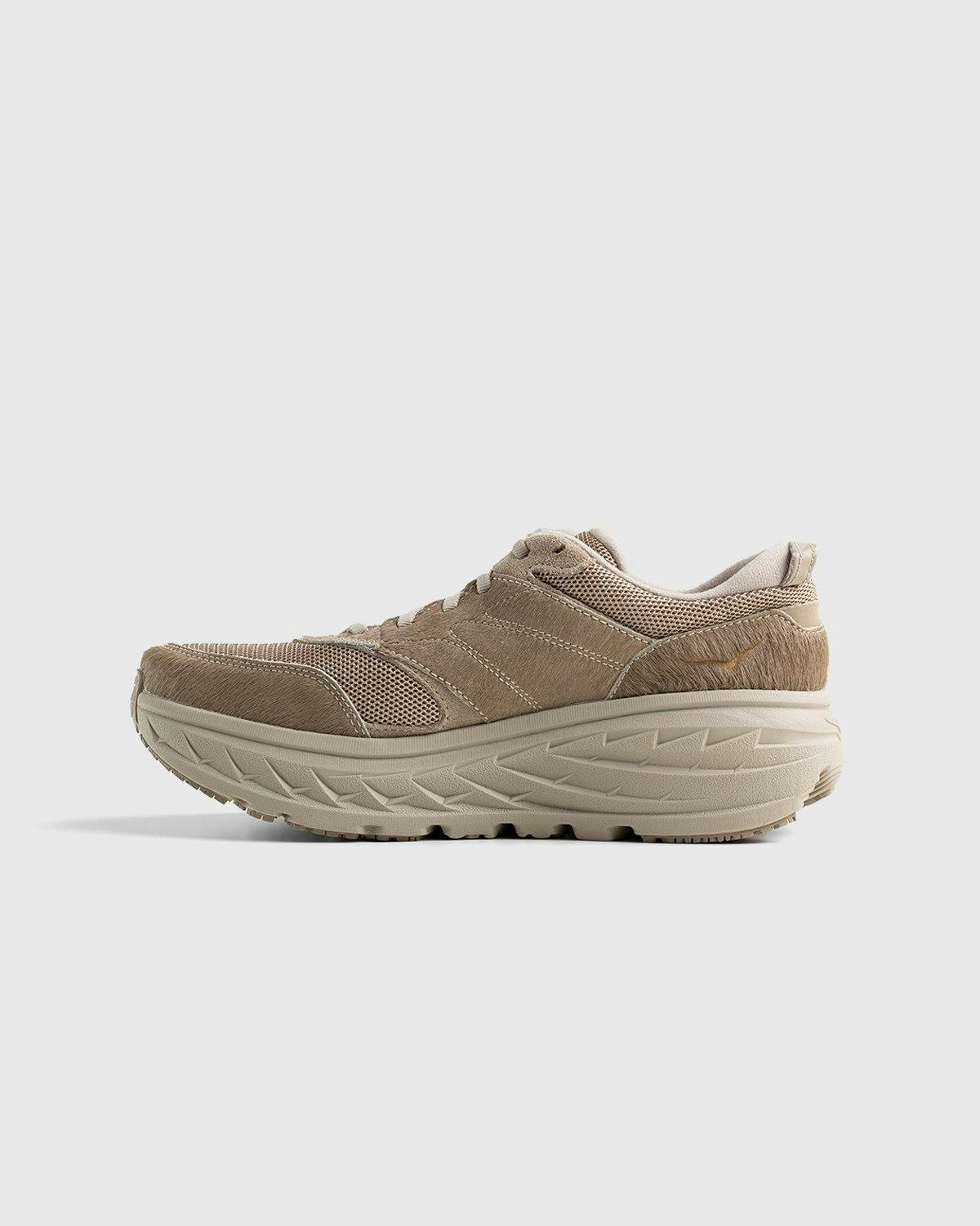 HOKA x Engineered Garments - Bondi L Simply Taupe Cow Hair - Footwear - Beige - Image 2