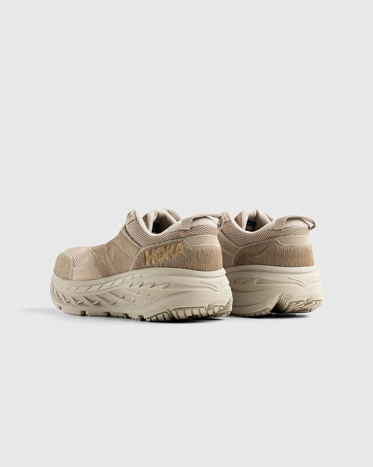 HOKA x Engineered Garments - Bondi L Simply Taupe Cow Hair - Footwear - Beige - Image 3