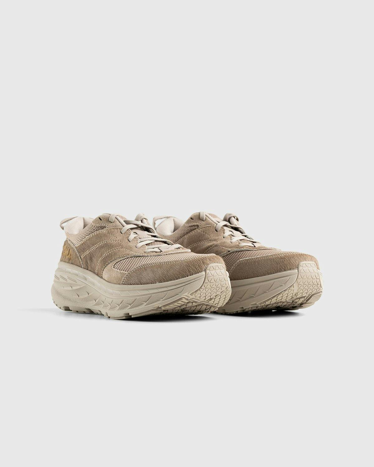 HOKA x Engineered Garments - Bondi L Simply Taupe Cow Hair - Footwear - Beige - Image 4