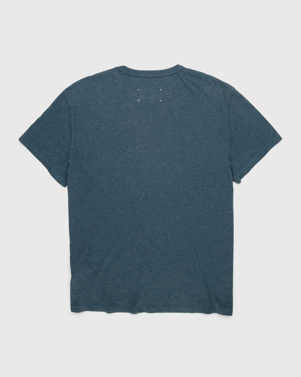Maison Margiela - Logo T-Shirt Blue - Clothing - Blue - Image 2