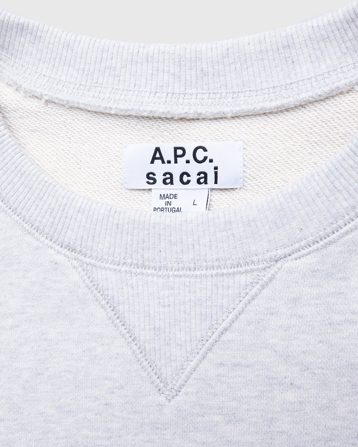 A.P.C. x Sacai - Tani Sweater Light Grey - Clothing - Grey - Image 4