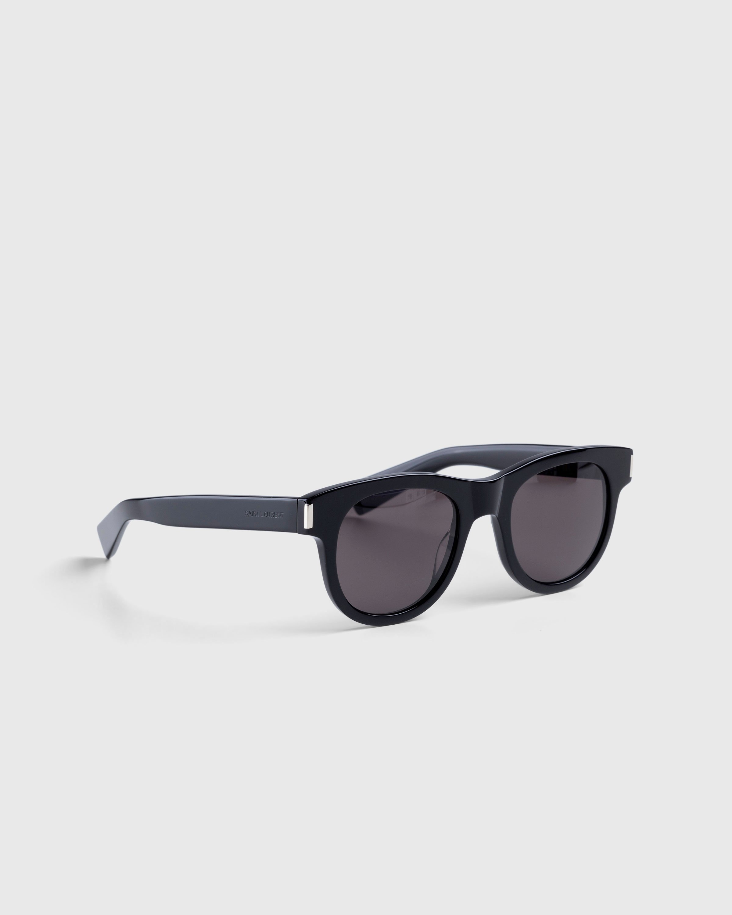 Saint Laurent - SL 571 Round Frame Sunglasses Black - Accessories - Black - Image 2