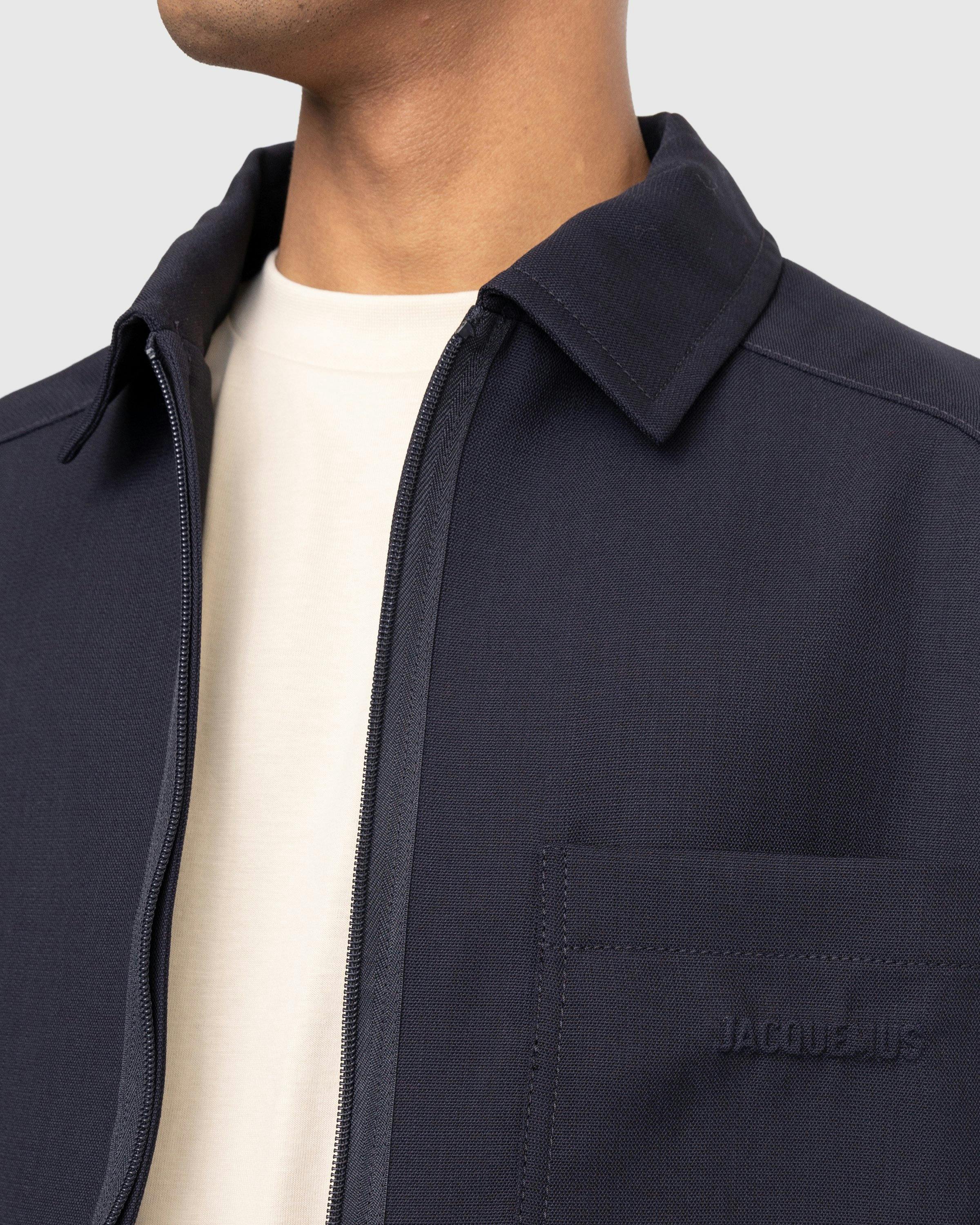 JACQUEMUS - Le Blouson Linu Navy - Clothing - Blue - Image 8