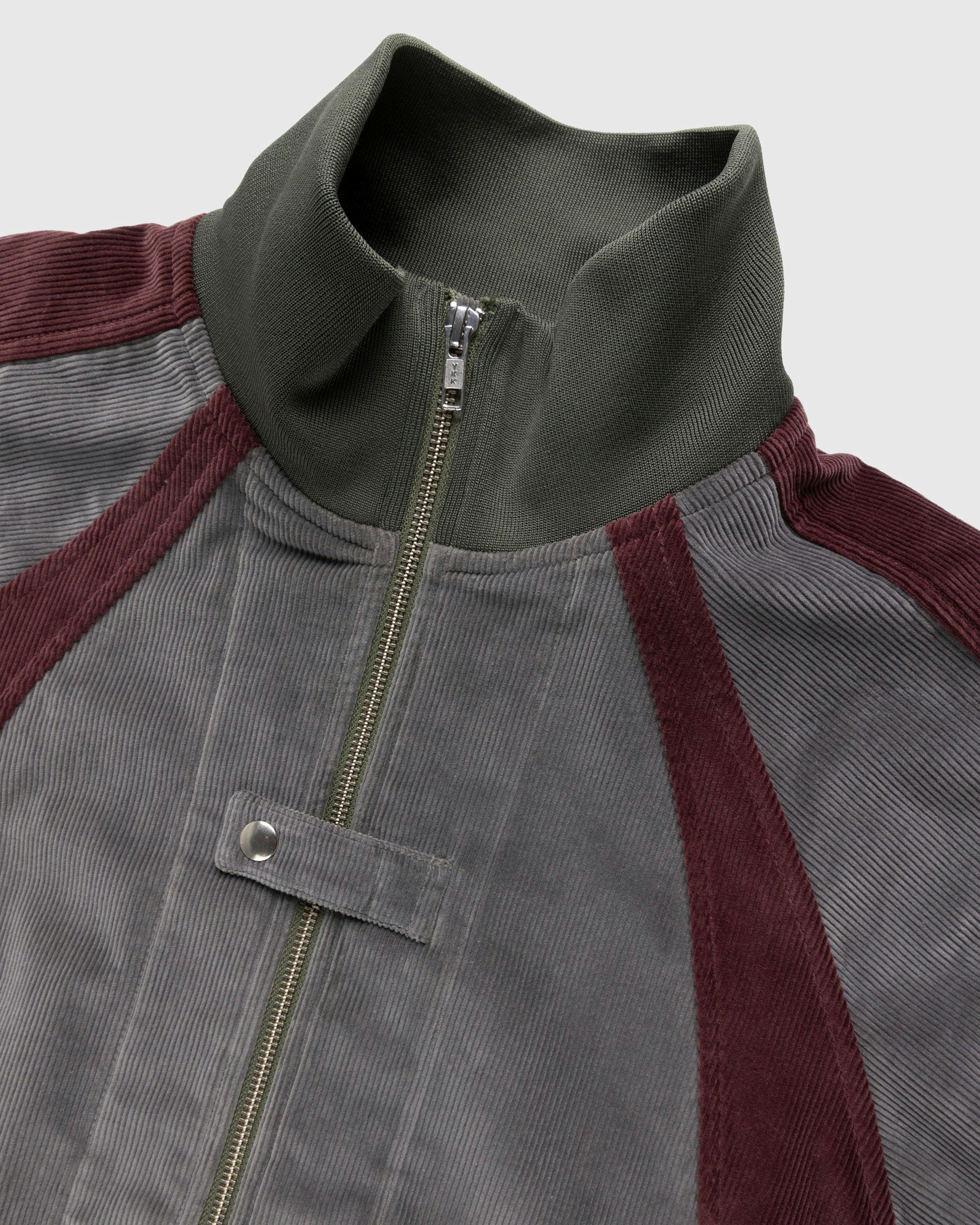 RANRA - Blom Track Jacket Moss/Bordeaux - Clothing - Grey - Image 3