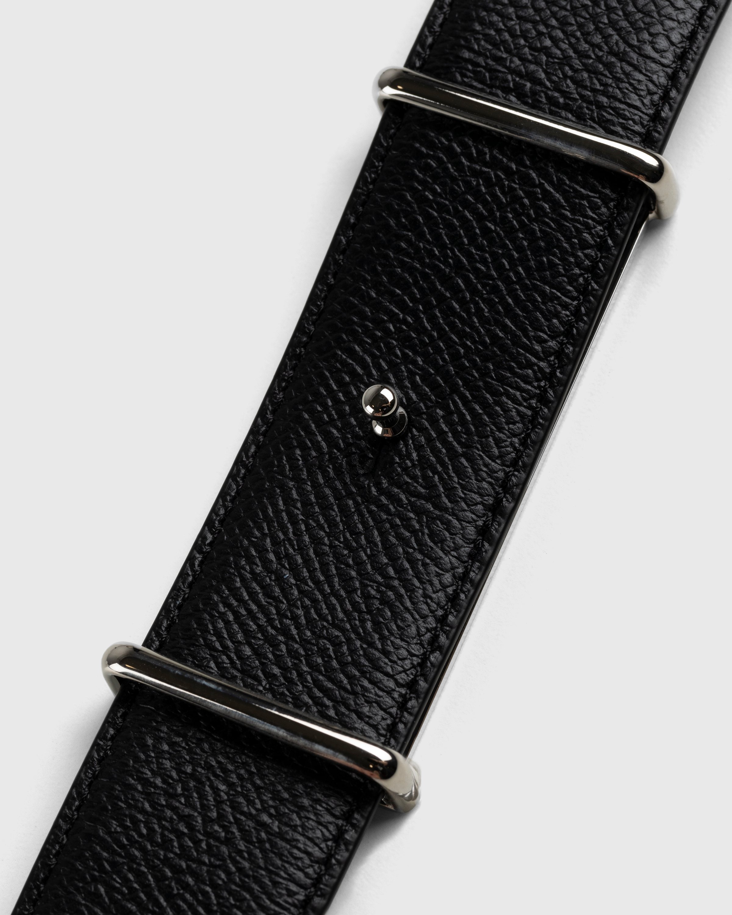 Maison Margiela - Reversible Logo Buckle Belt Black - Accessories - Black - Image 3