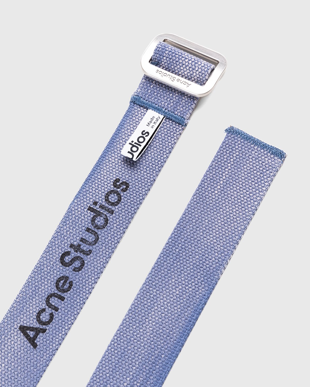 Acne Studios - Cotton Webbing Belt Dusty Blue - Accessories - Blue - Image 2