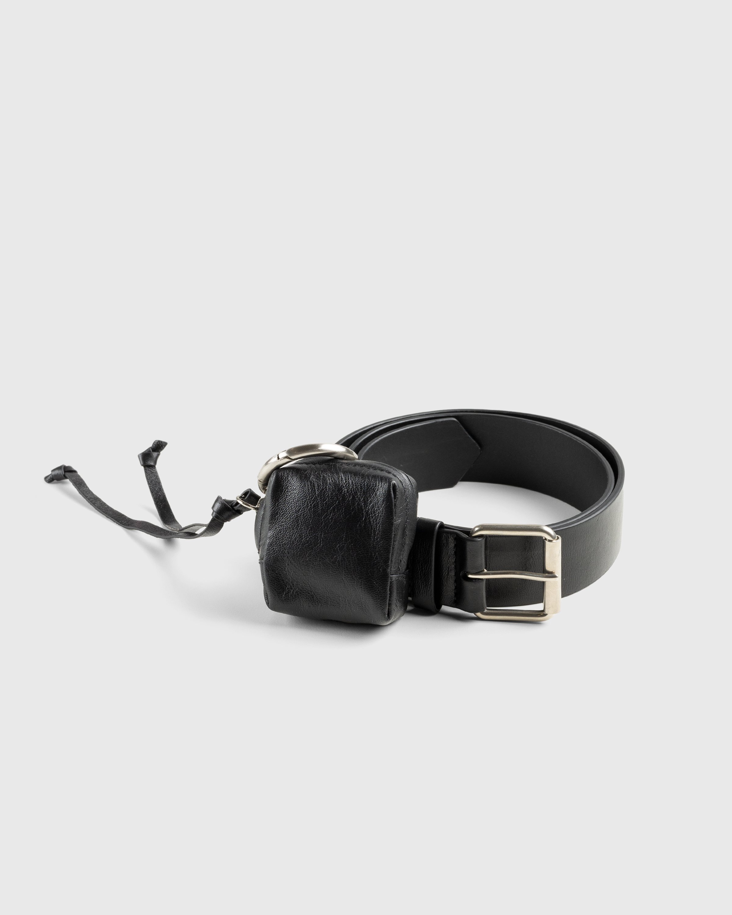 Dries van Noten - Leather Belt With Pouch Black - Accessories - Black - Image 2