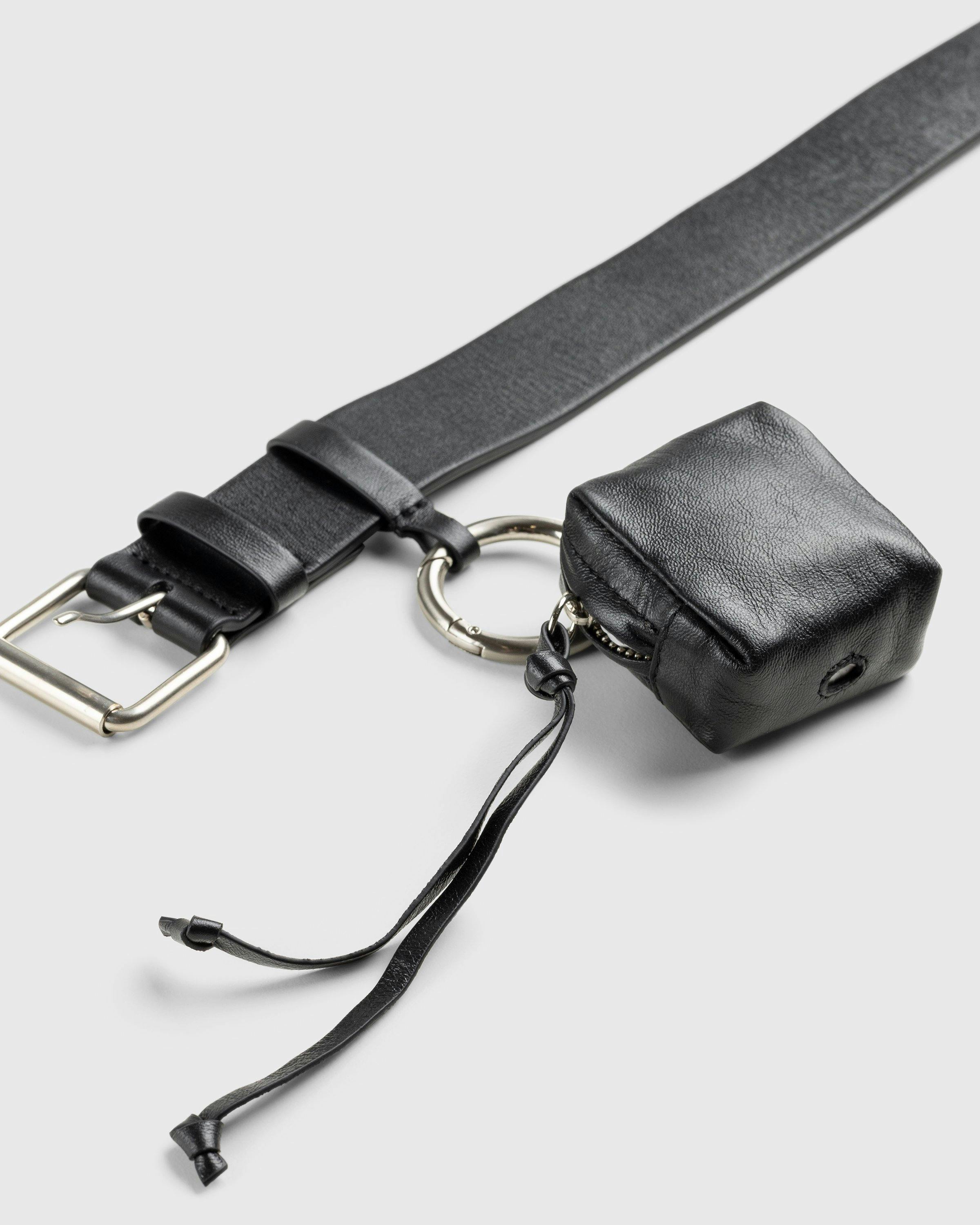 Dries van Noten – Leather Belt With Pouch Black