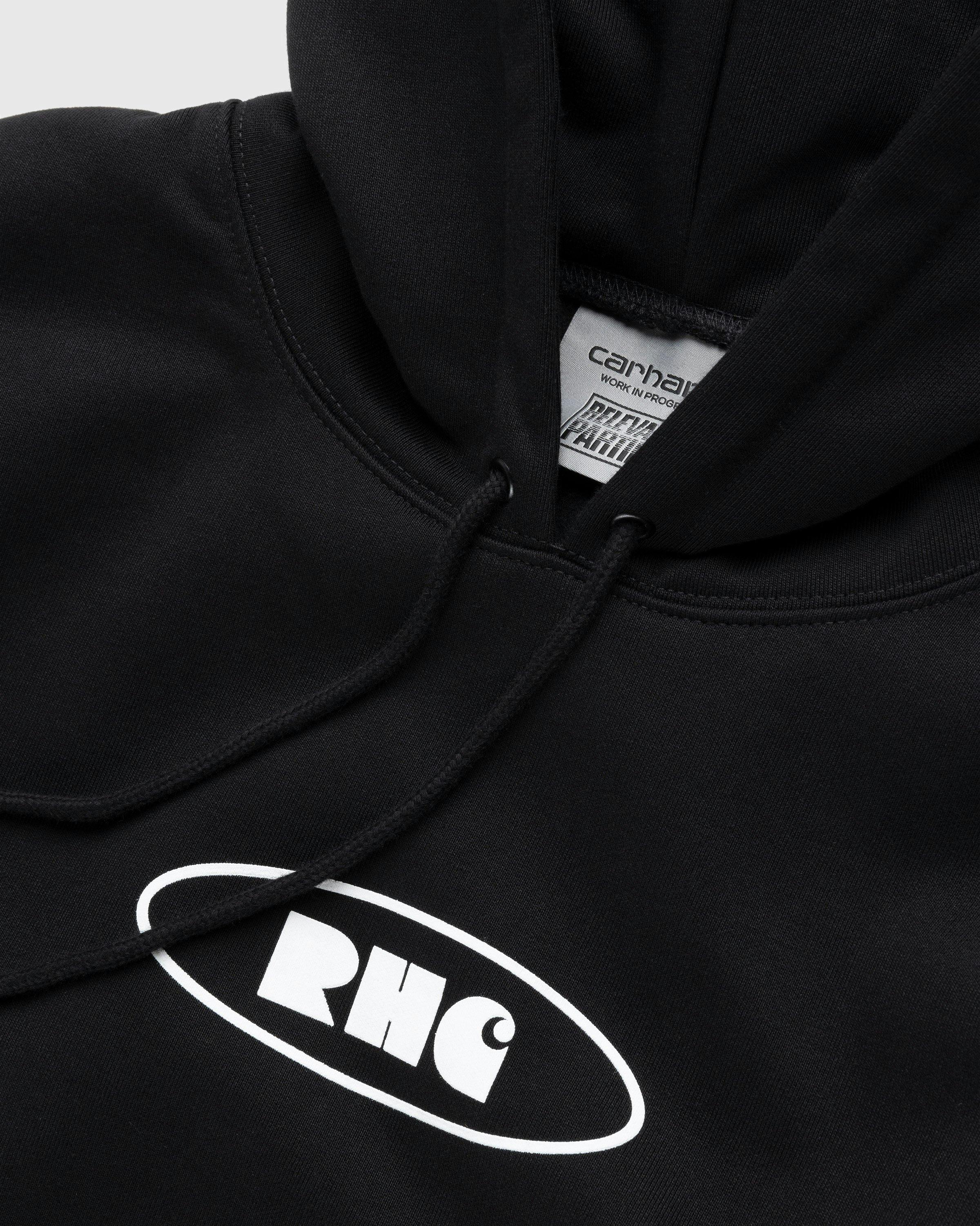 Carhartt WIP - Rush Hour Hoodie Black/White - Clothing - Black - Image 7