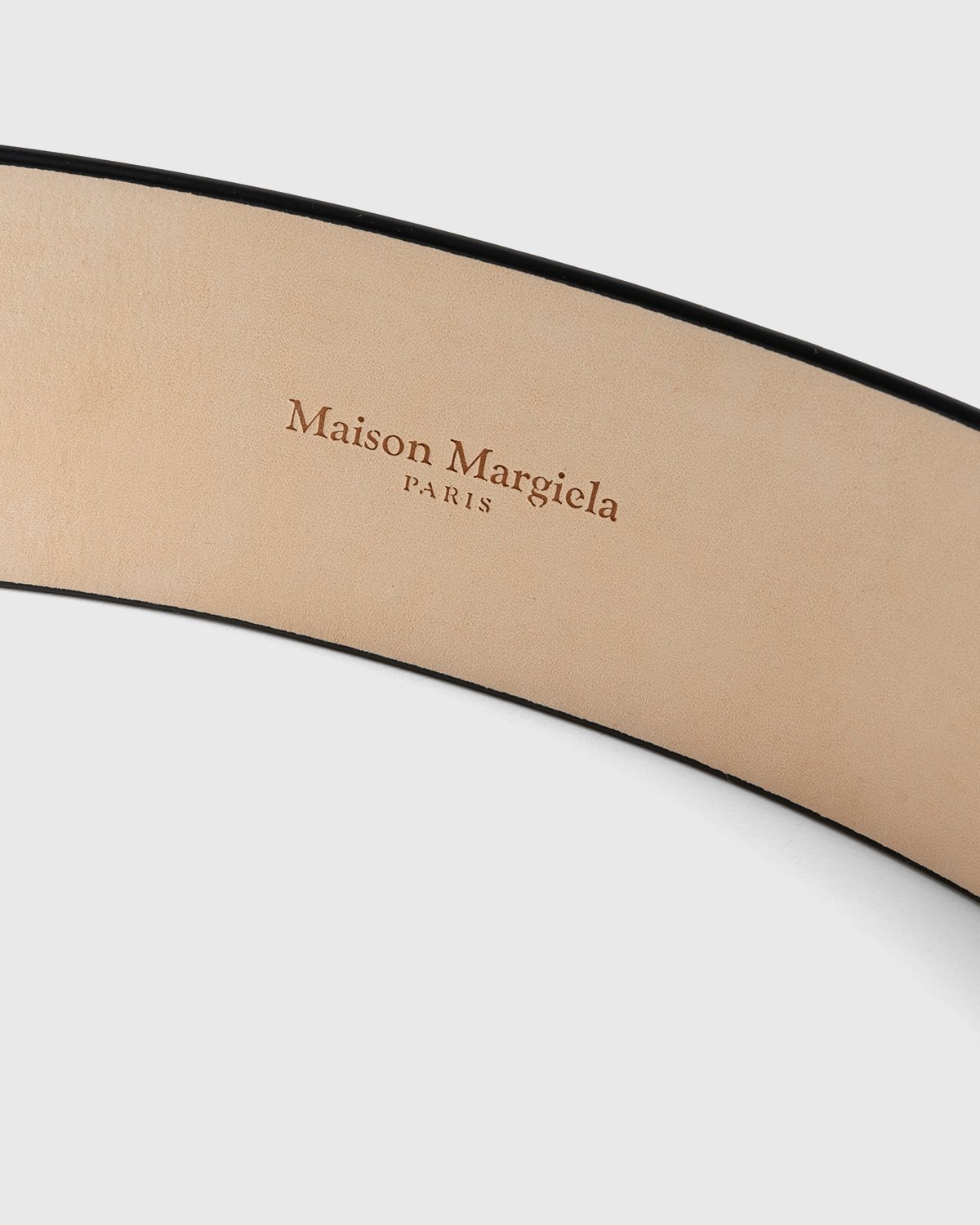 Maison Margiela - Four Stitch Logo Belt Black - Accessories - Black - Image 3