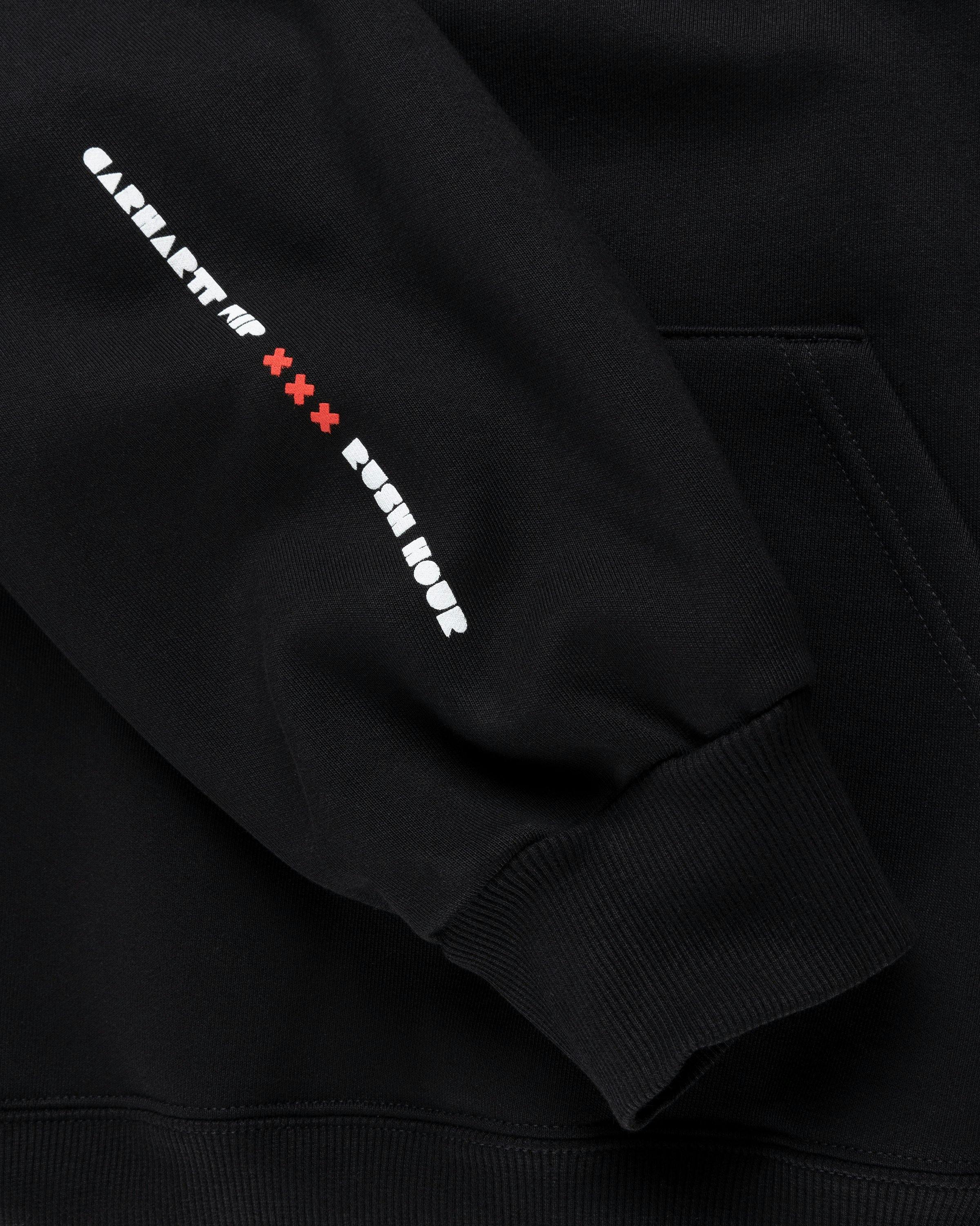 Carhartt WIP - Rush Hour Hoodie Black/White - Clothing - Black - Image 5