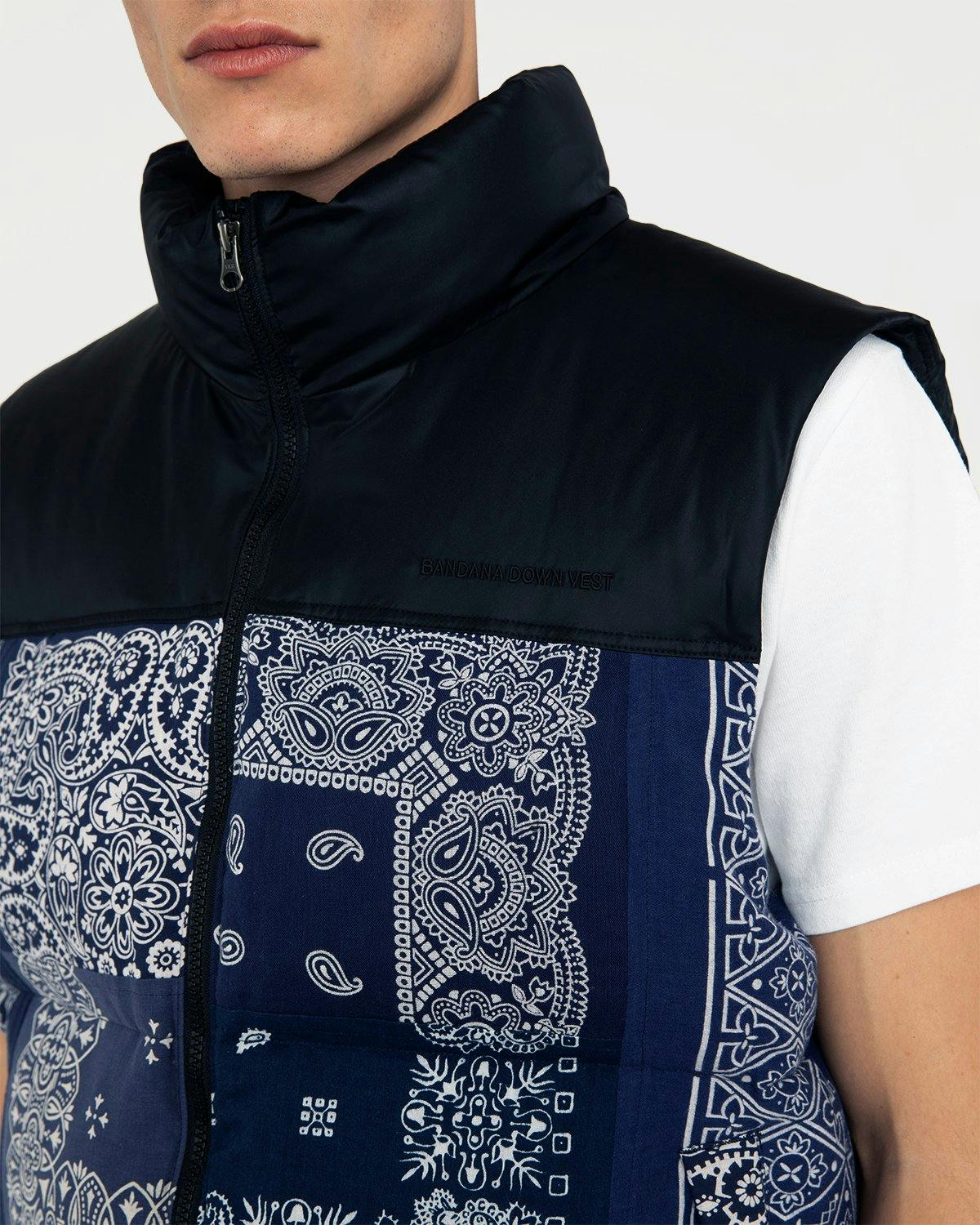 Miyagihidetaka - Bandana Vest Navy - Clothing - Blue - Image 3