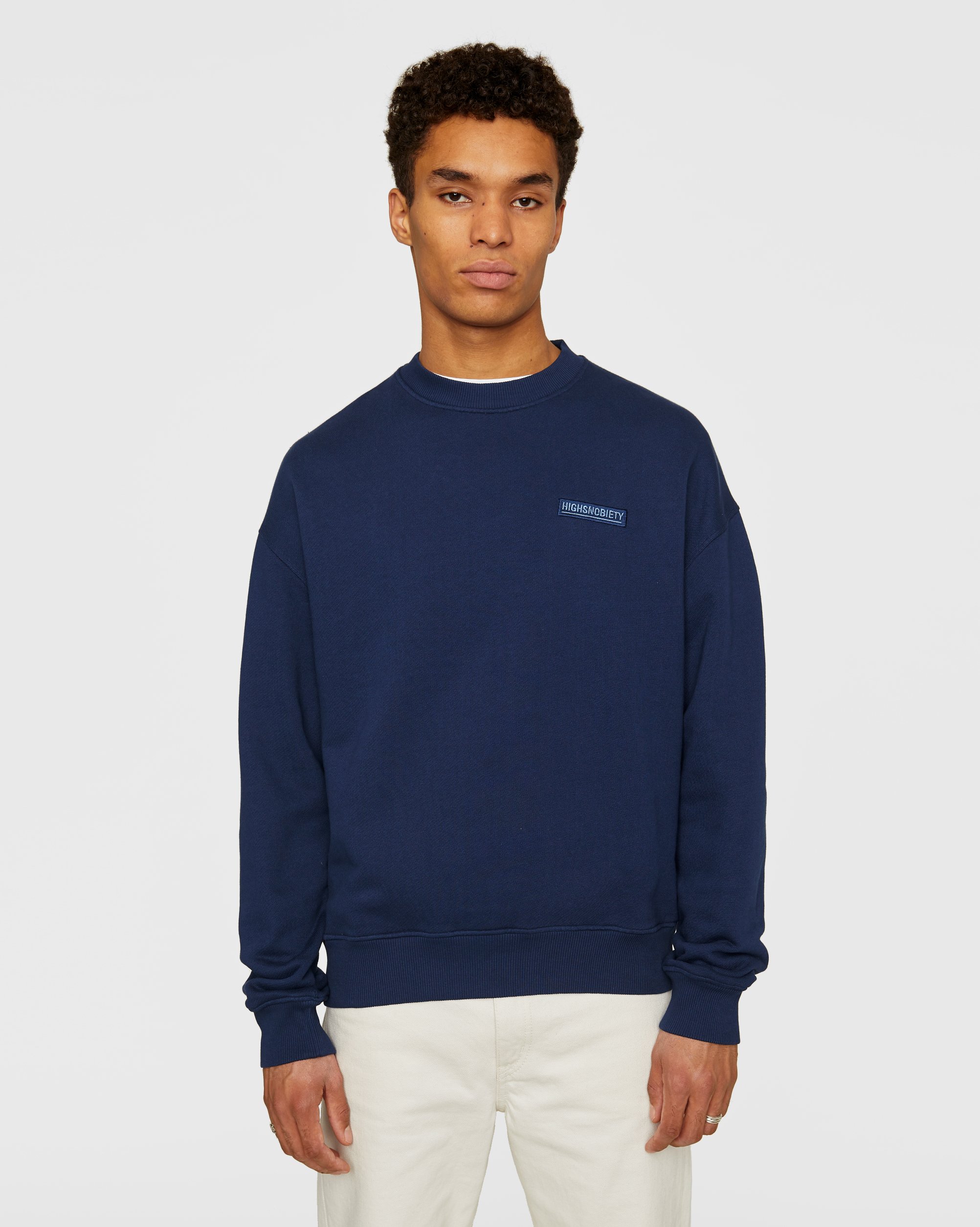 Highsnobiety - Staples Sweatshirt Navy - Clothing - Blue - Image 2