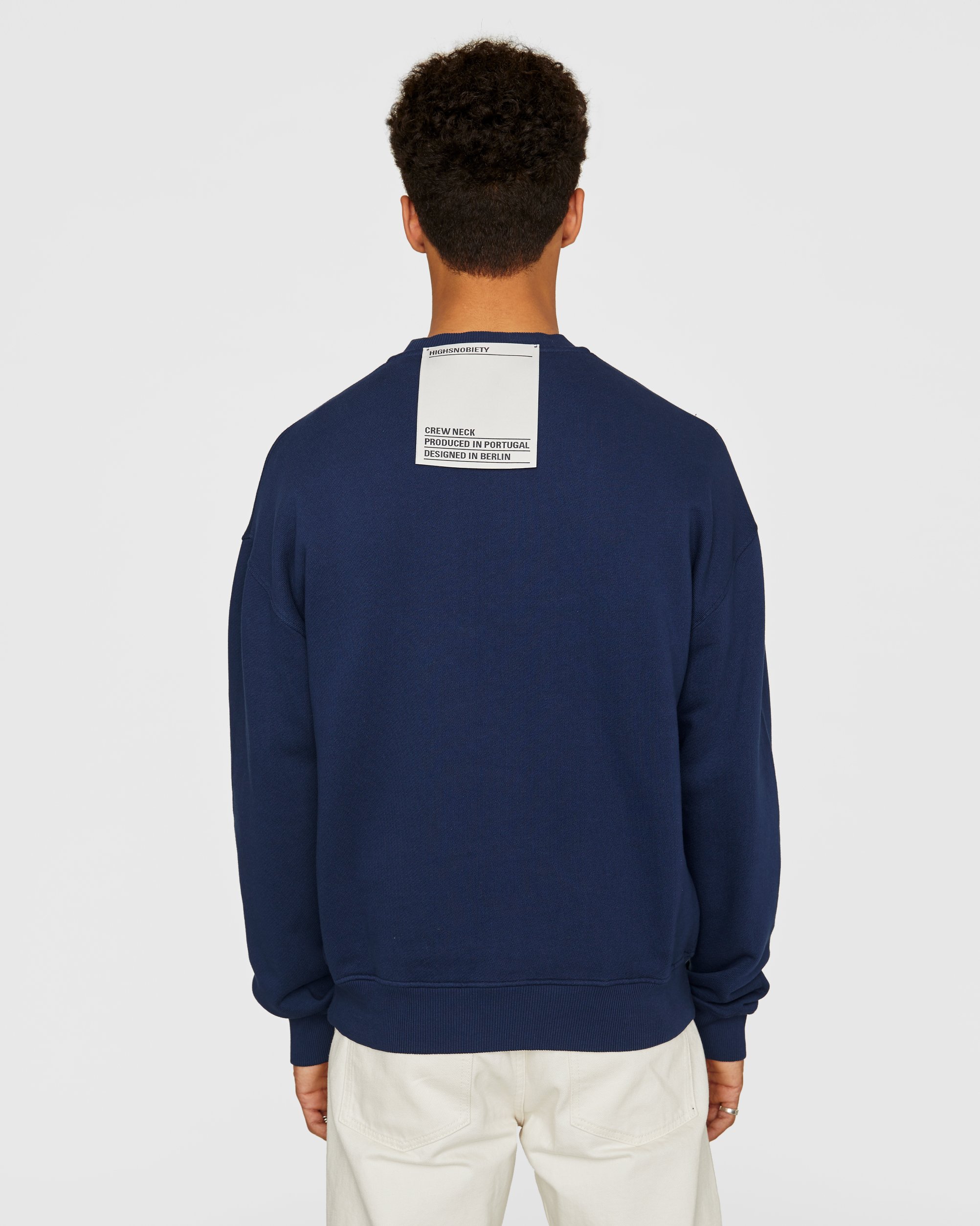 Highsnobiety - Staples Sweatshirt Navy - Clothing - Blue - Image 3