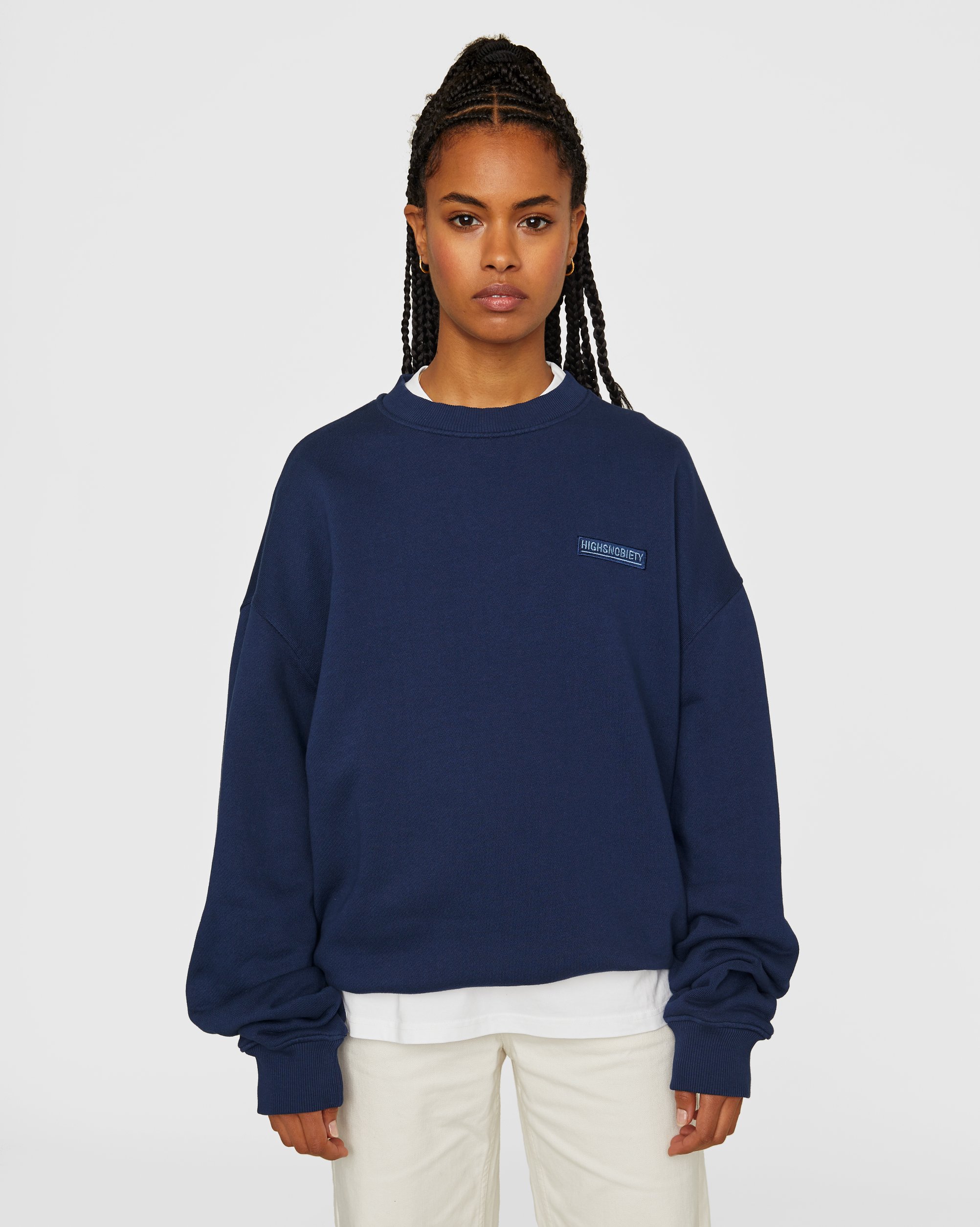 Highsnobiety - Staples Sweatshirt Navy - Clothing - Blue - Image 6